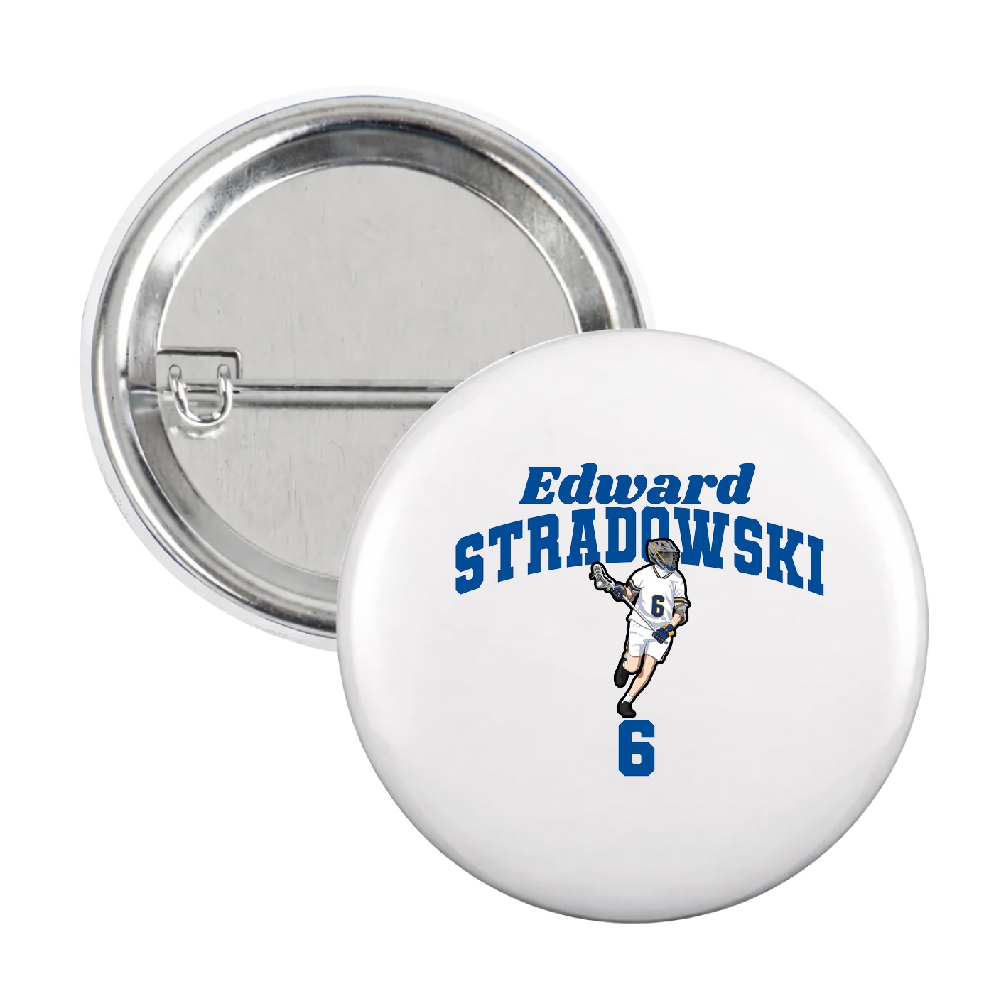 Game Day Button — Signature Arch in White