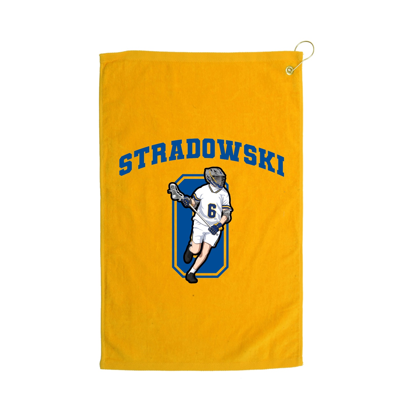 Golf Towel — Number in Gold