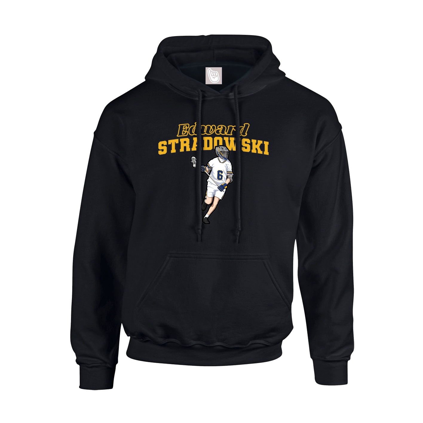 Hoodie — Name Arch in Black