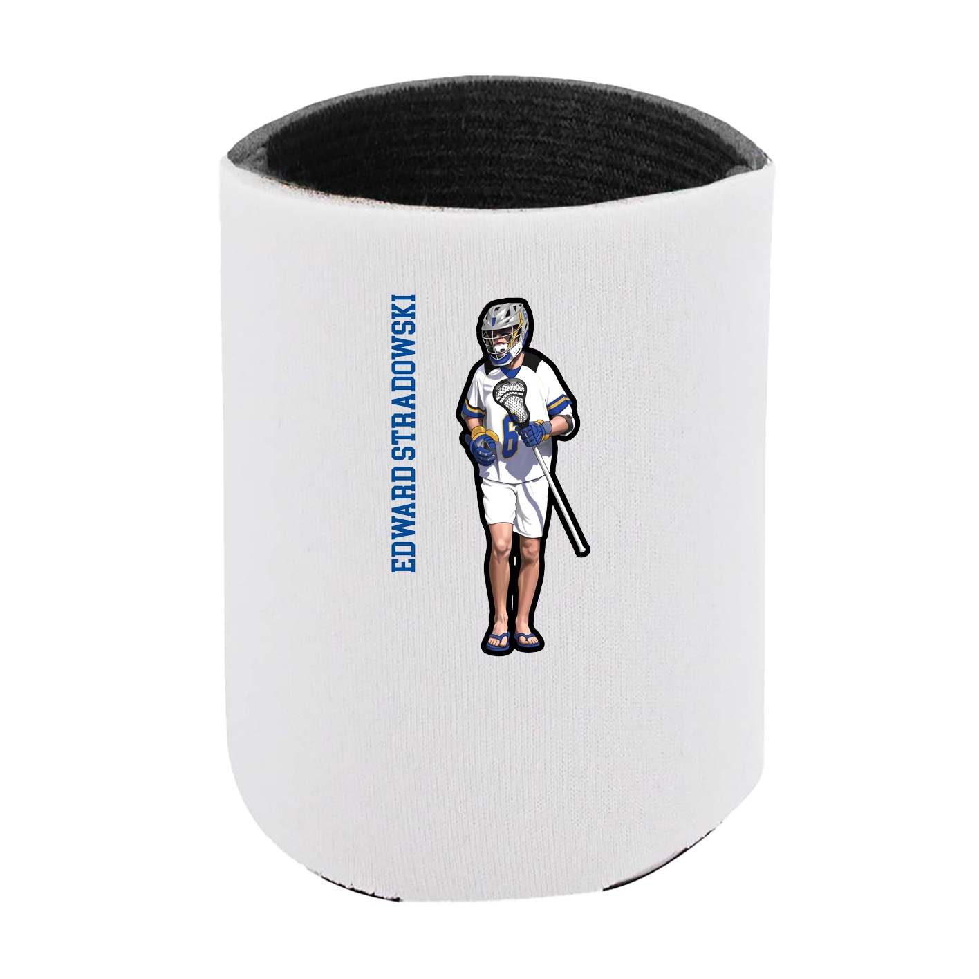 Can Holder — Name Vertical in White