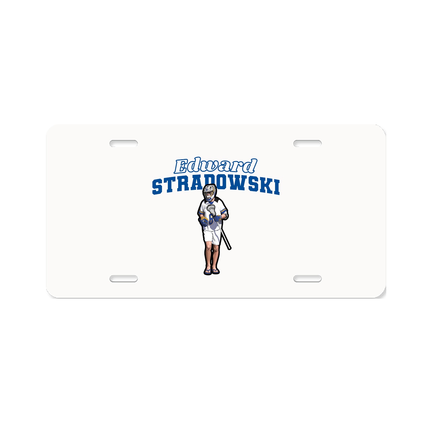 License Plate — Name Arch in Classic