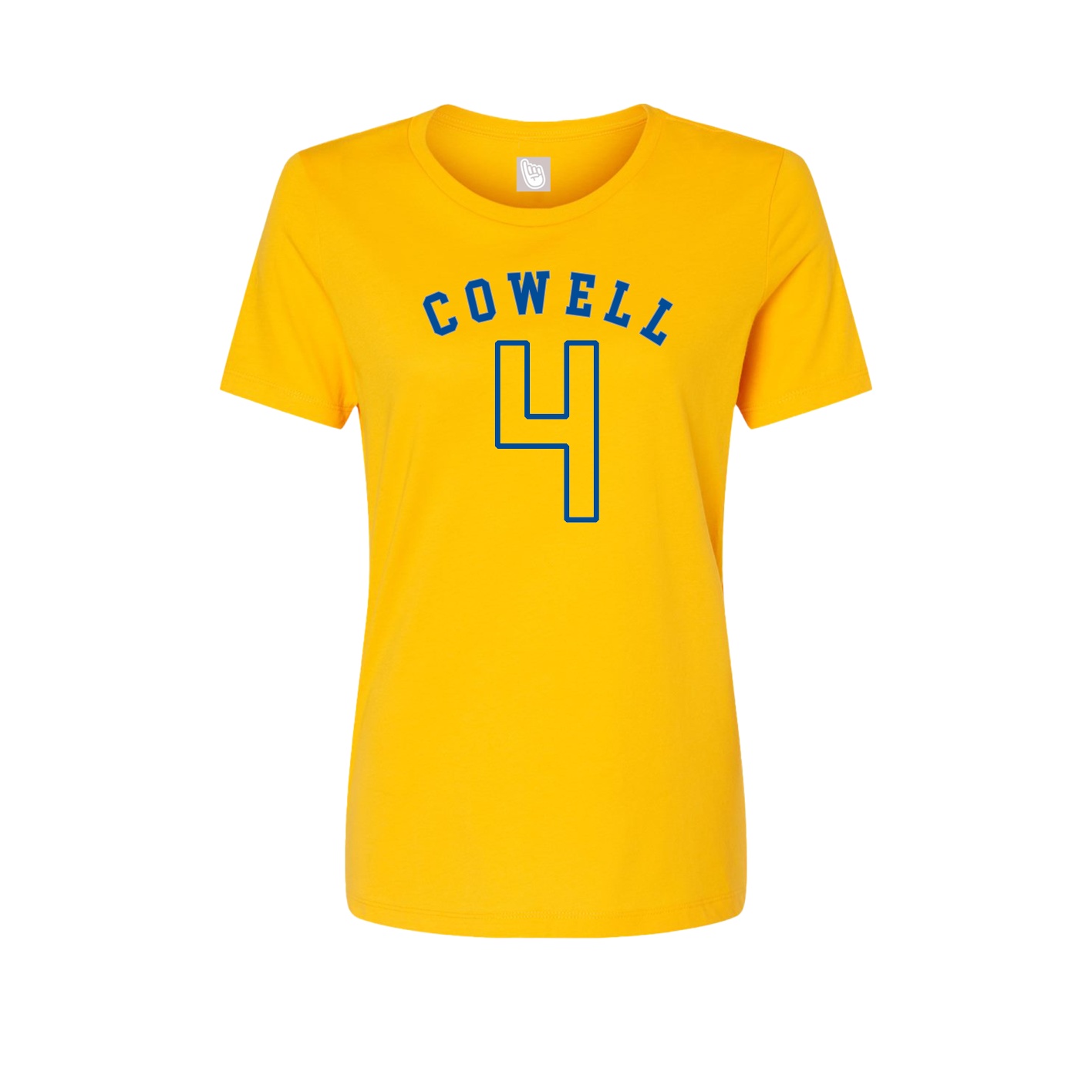 Fitted Women's Tee — Shirsey Arch in Gold
