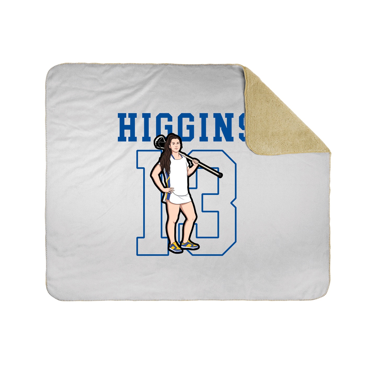 50x60 Sherpa Lined Throw Blanket