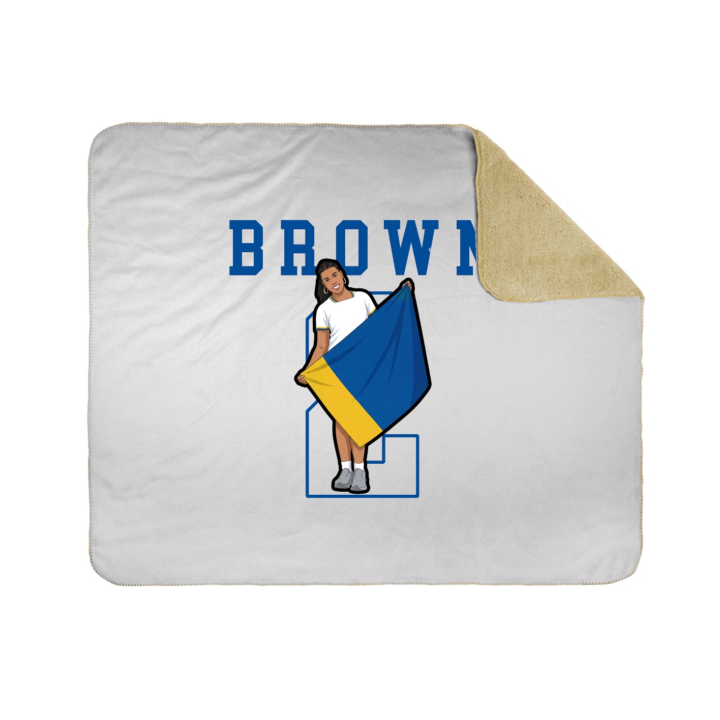 Throw Blanket — Shirsey in White