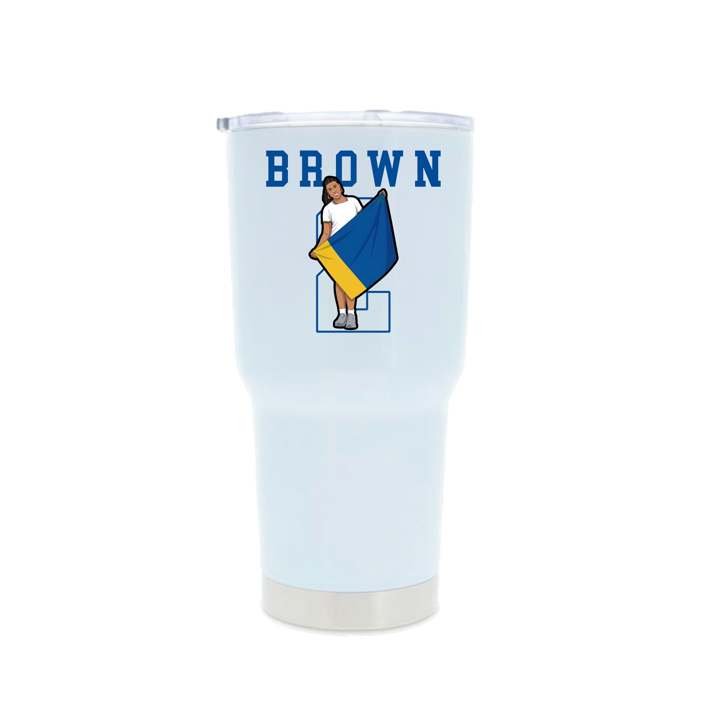 30oz Stainless Steel Tumbler — Shirsey in White