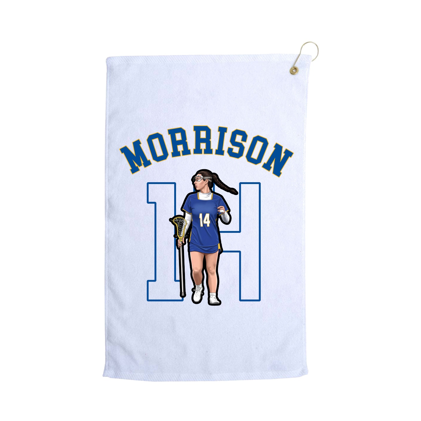 Golf Towel — Shirsey Arch in White