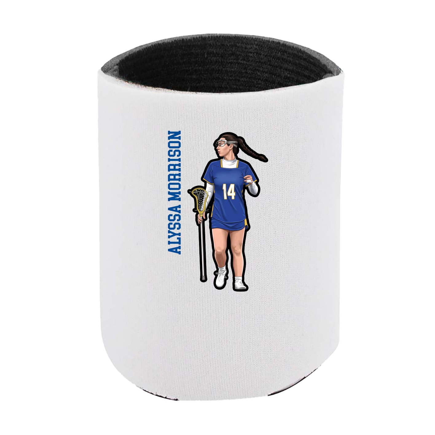 Can Holder — Name Vertical in White