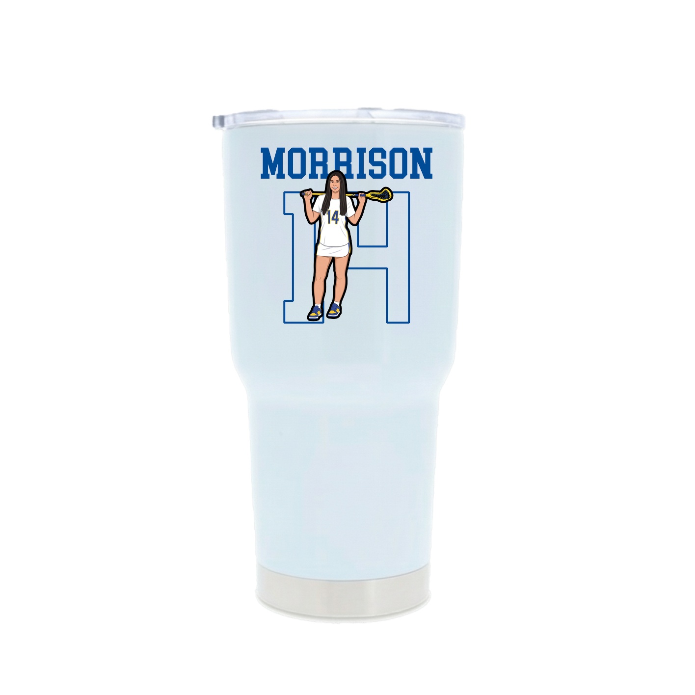 30oz Stainless Steel Tumbler — Shirsey in White