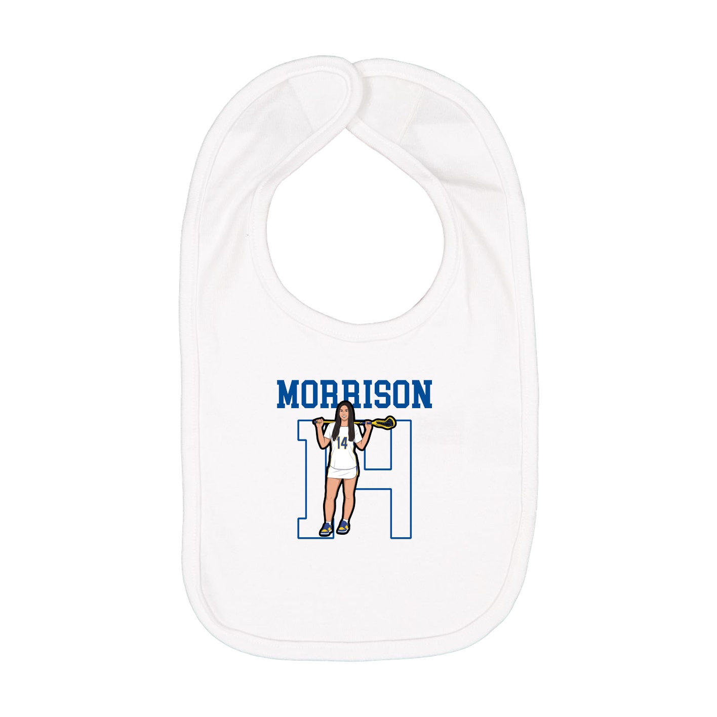 Infant Bib — Shirsey in White