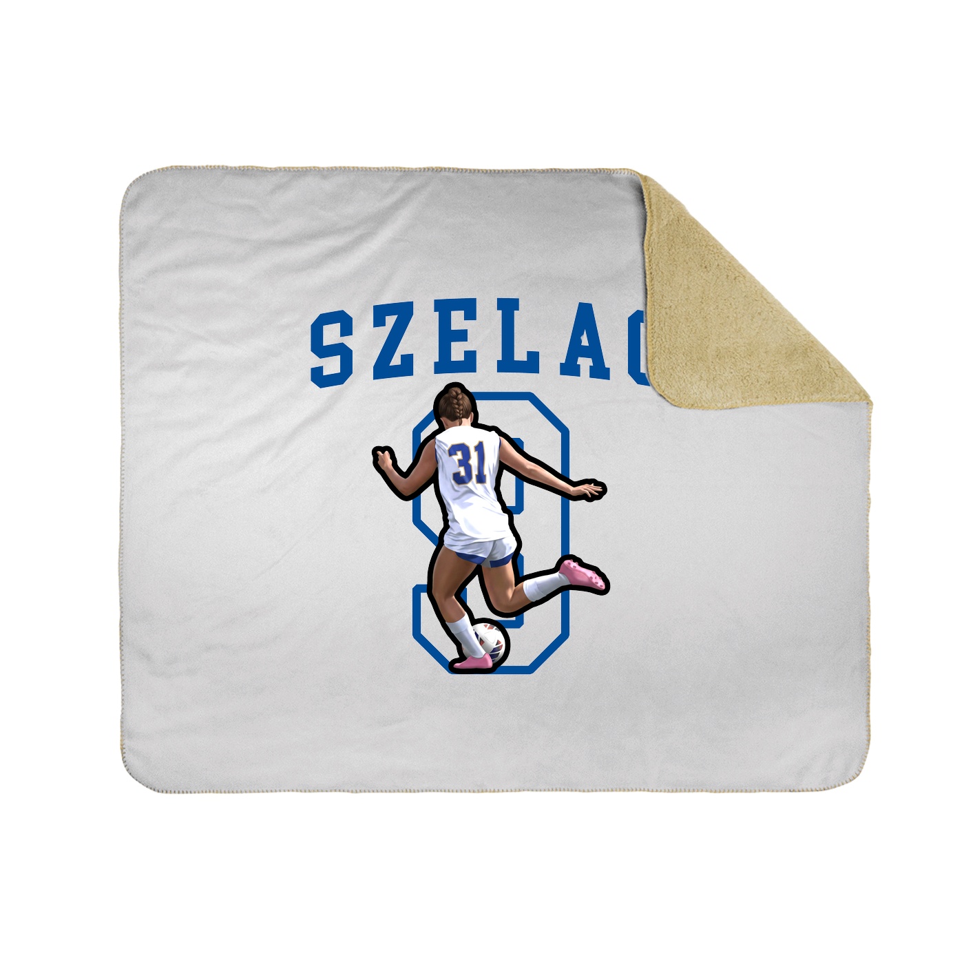 Throw Blanket — Shirsey in White