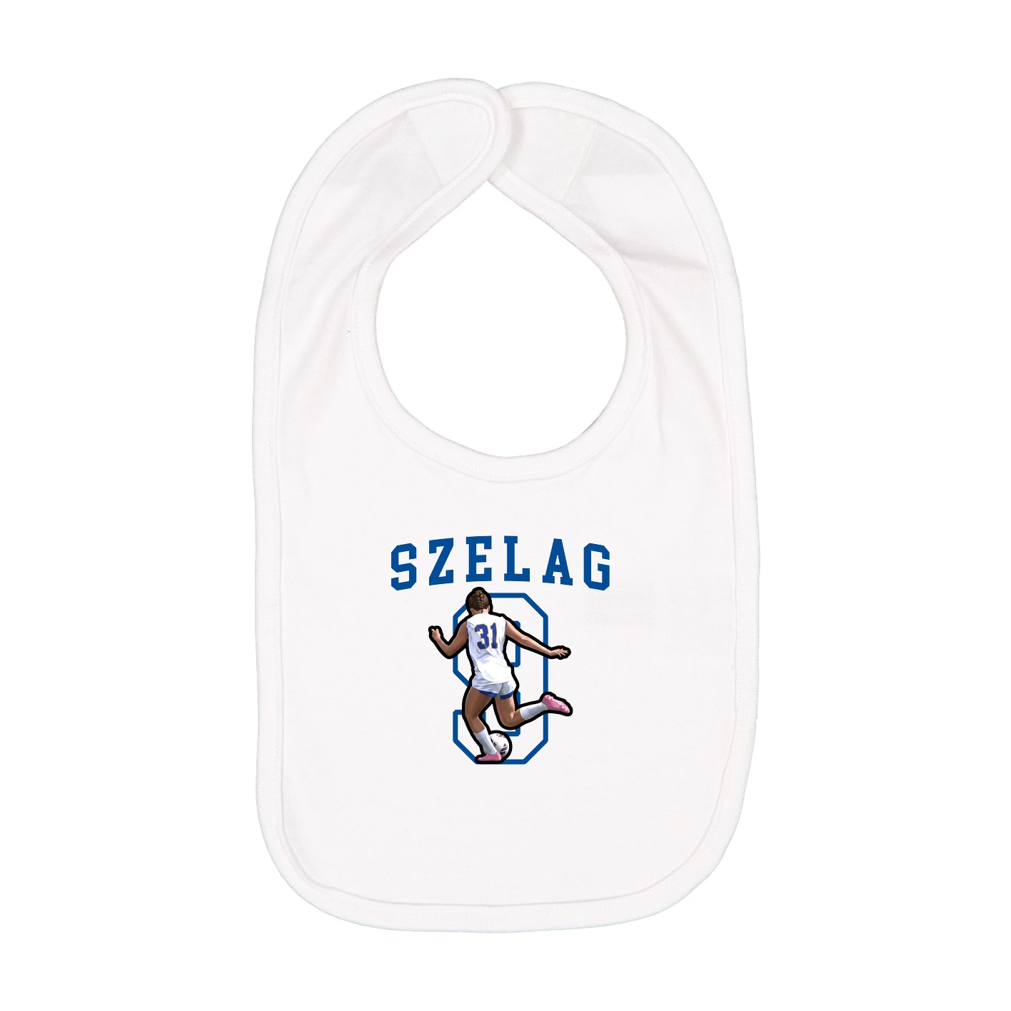 Infant Bib — Shirsey in White