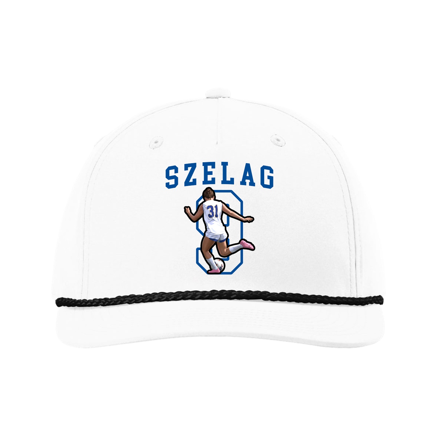 Five-Panel Classic Rope Cap — Shirsey in White