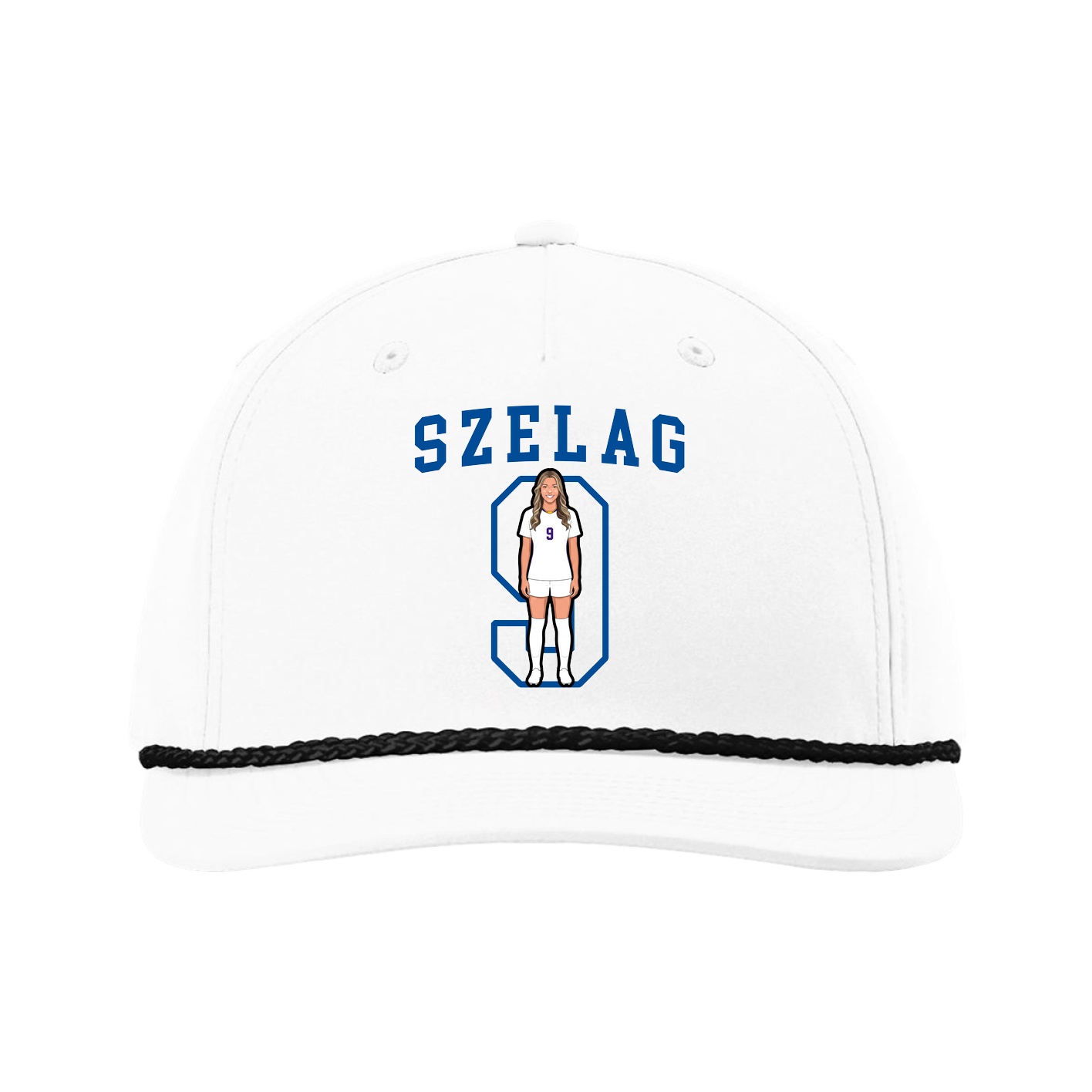 Five-Panel Classic Rope Cap — Shirsey in White