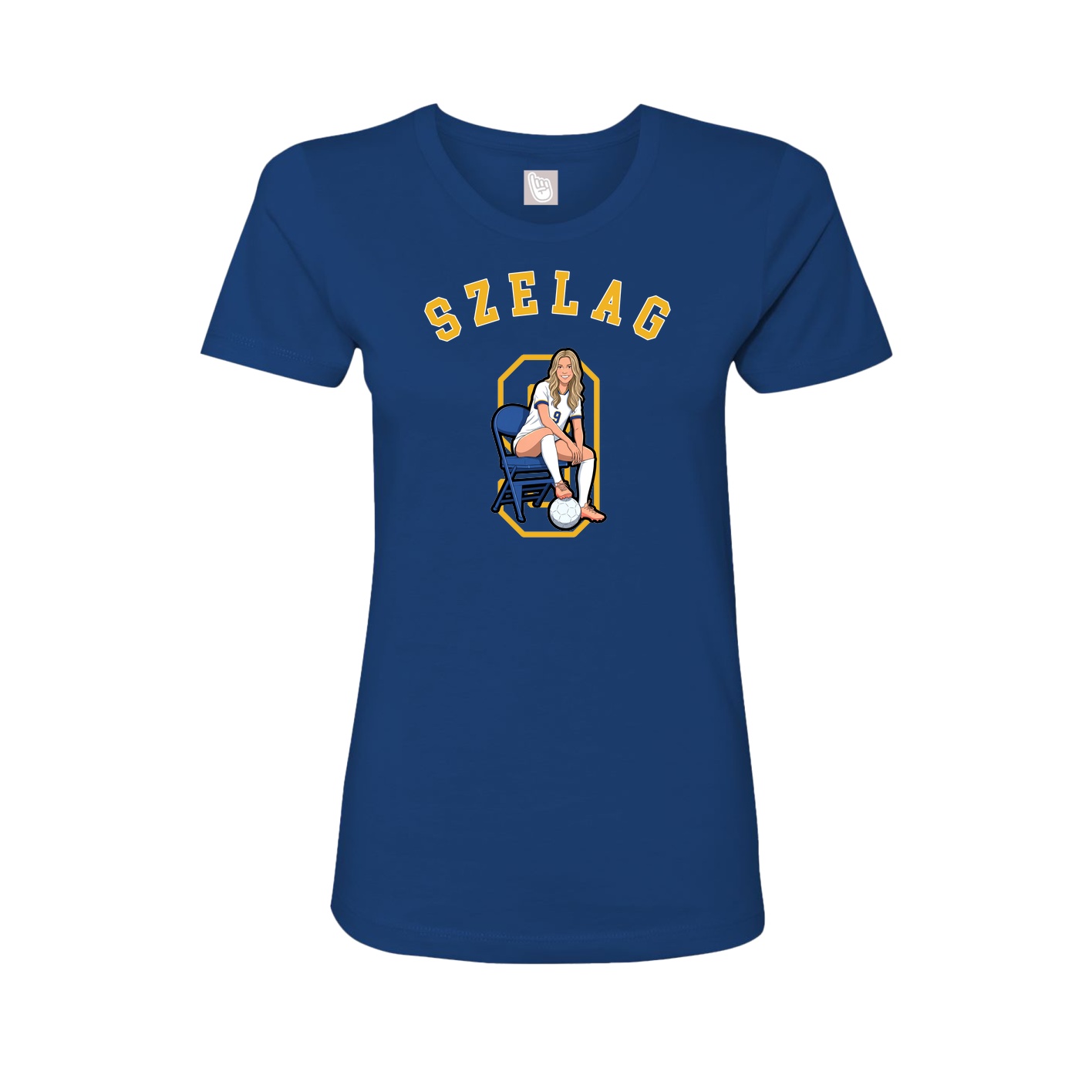 Fitted Women's Tee — Shirsey Arch in Royal