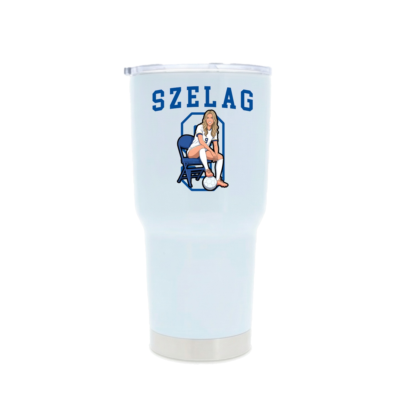 30oz Stainless Steel Tumbler — Shirsey in White