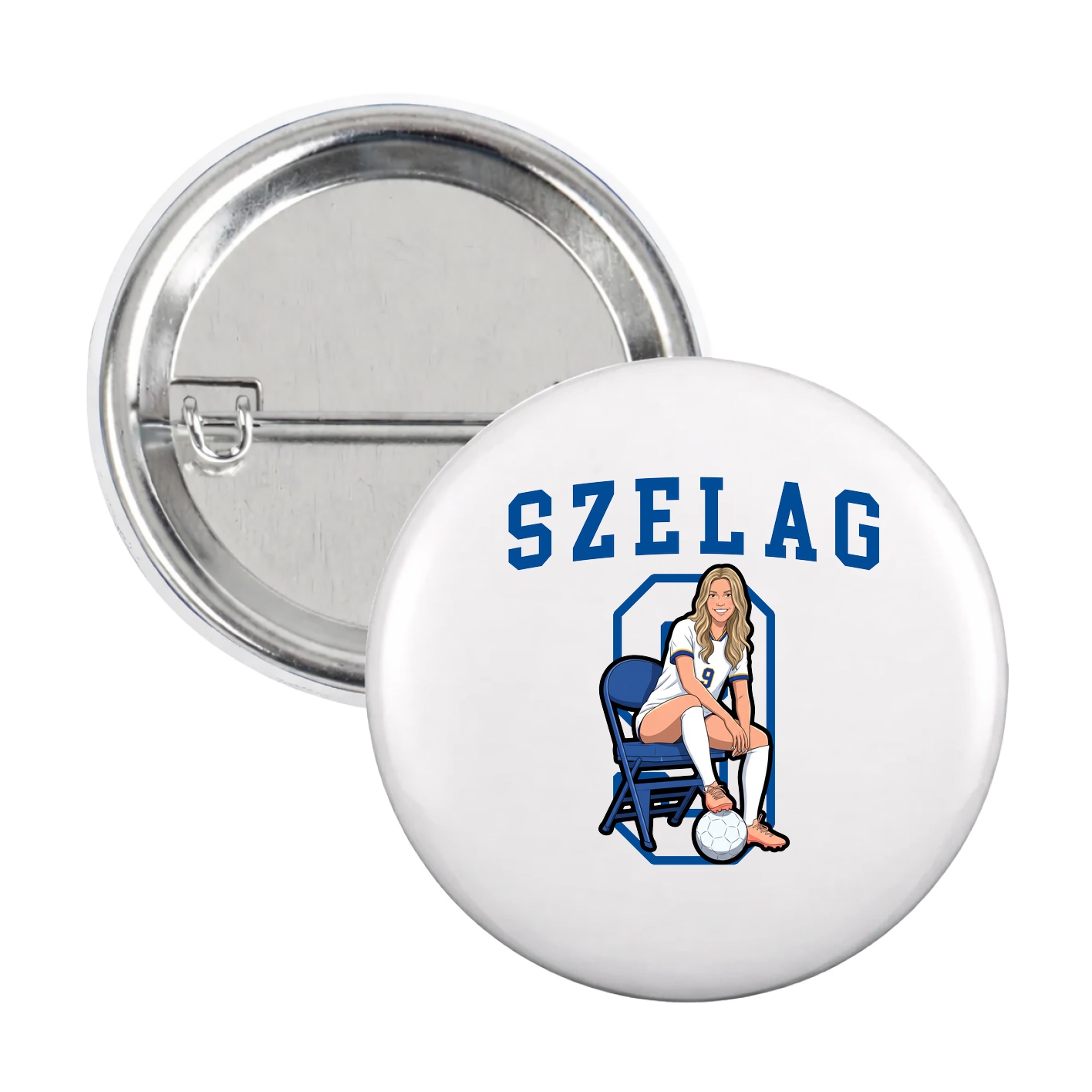 Game Day Button — Shirsey in White