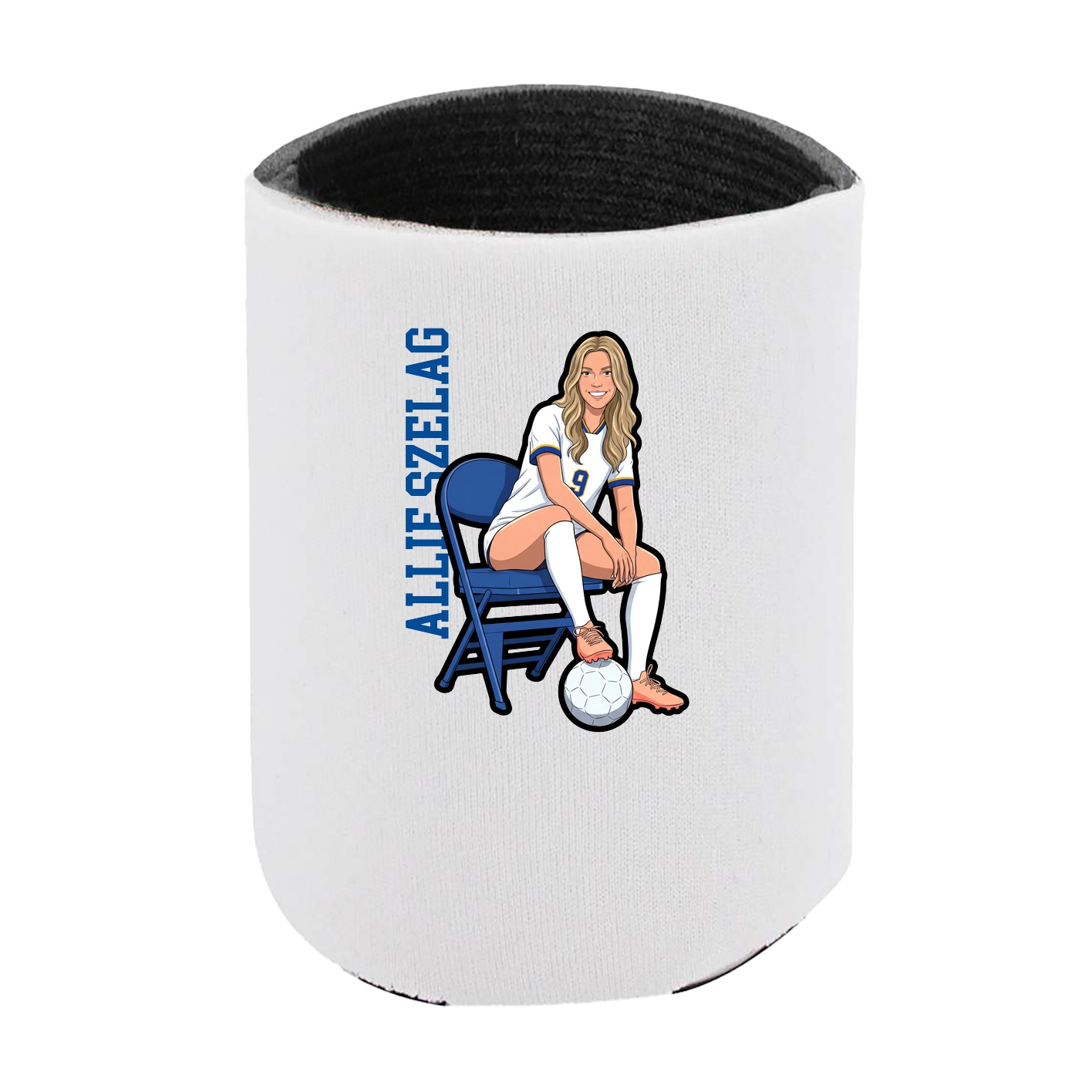 Can Holder — Name Vertical in White