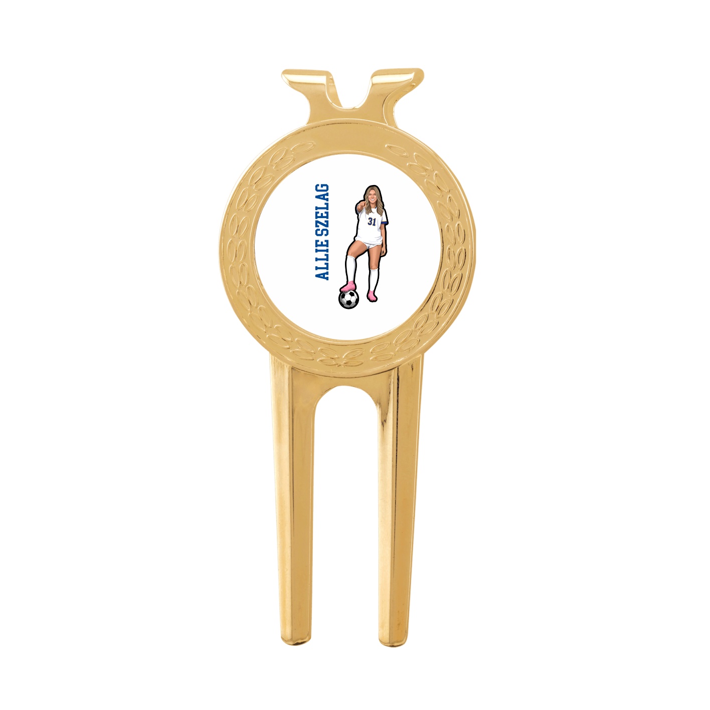 Divot Tool with Ball Marker — Name Vertical in Classic