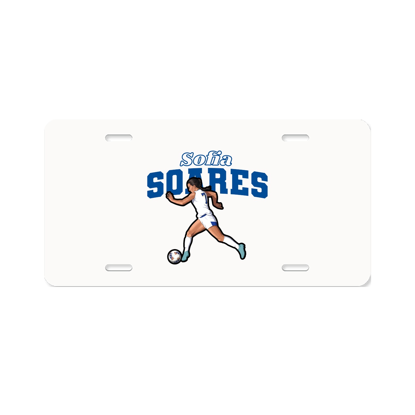 License Plate — Name Arch in Classic