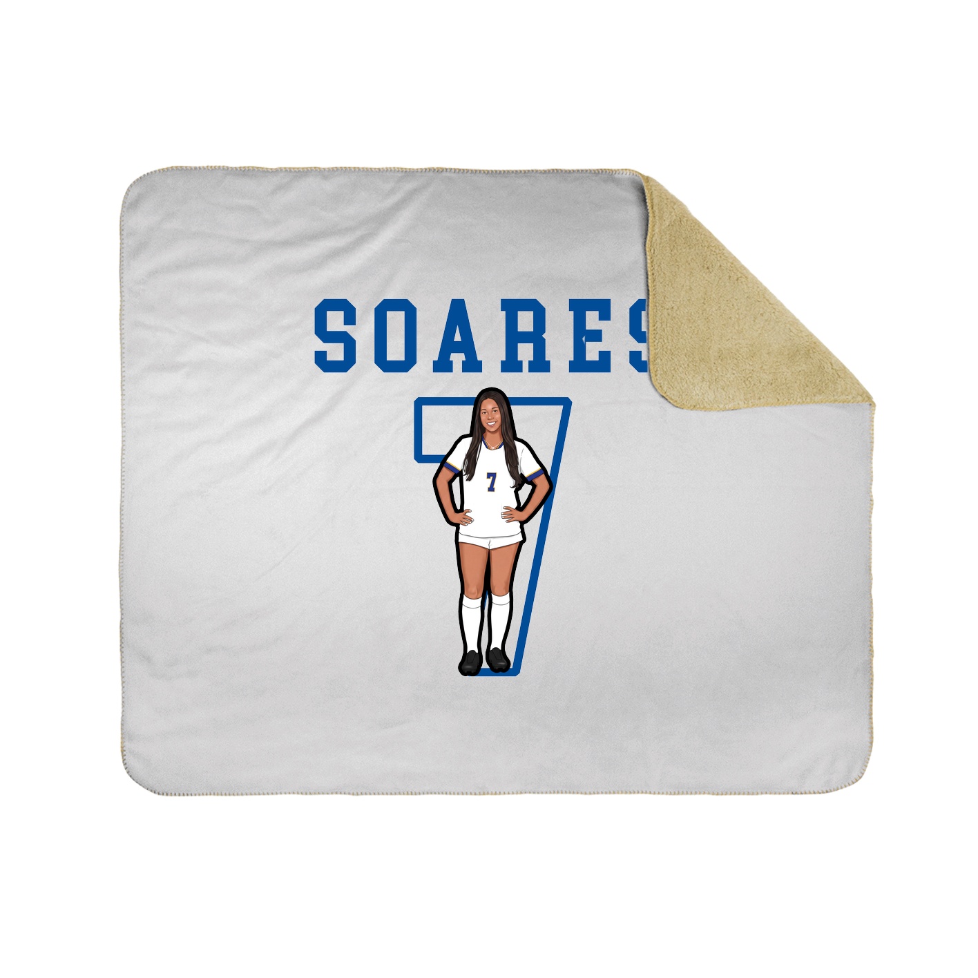 Throw Blanket — Shirsey in White