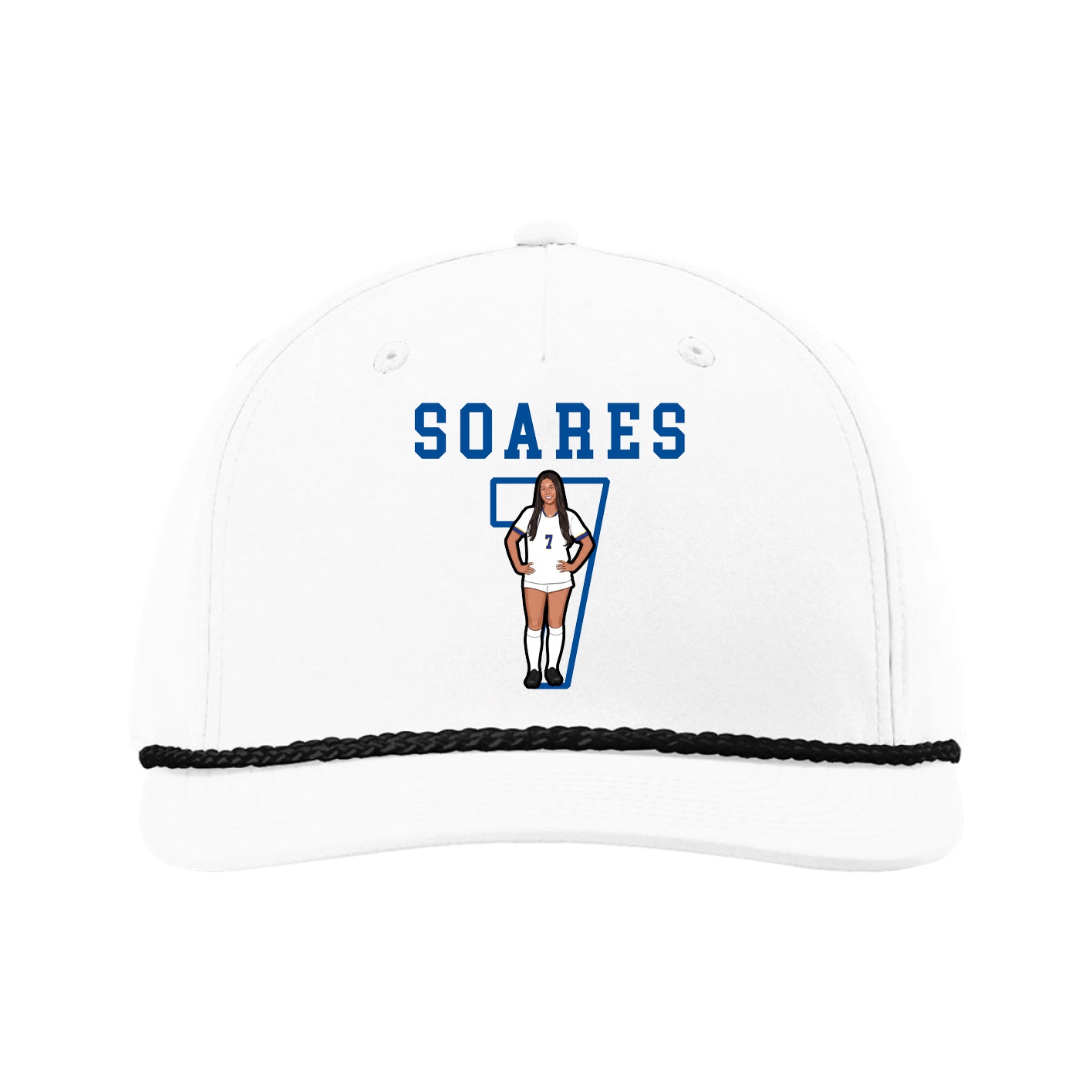 Five-Panel Classic Rope Cap — Shirsey in White
