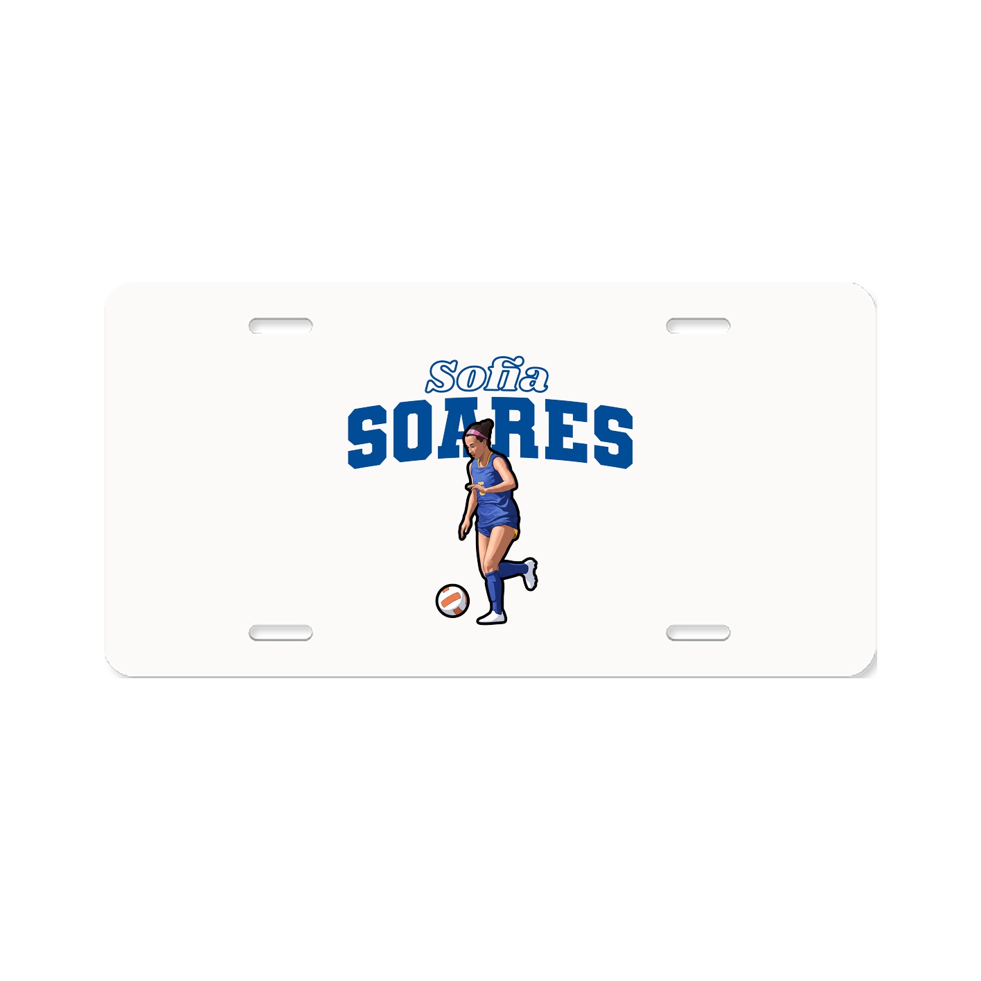 License Plate — Name Arch in Classic