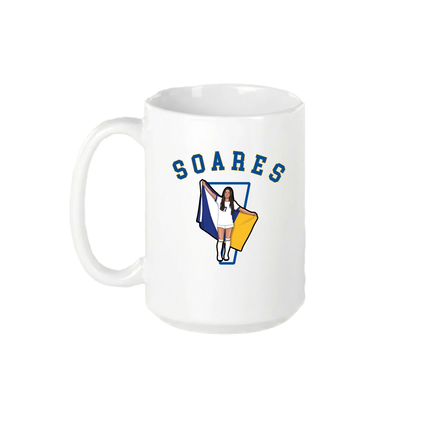 15oz Coffee Mug — Shirsey Arch in White