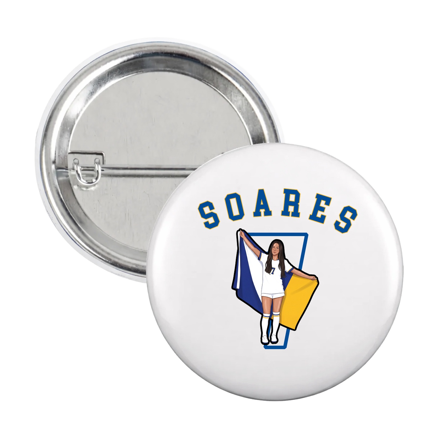 Game Day Button — Shirsey Arch in White