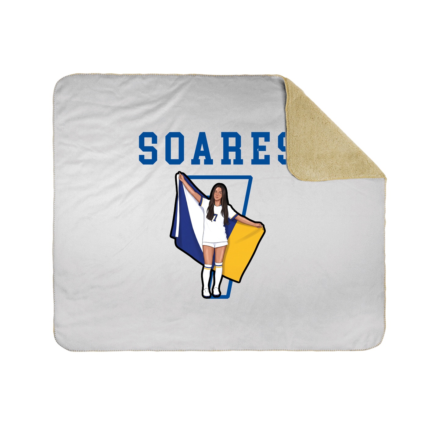 Throw Blanket — Shirsey in White