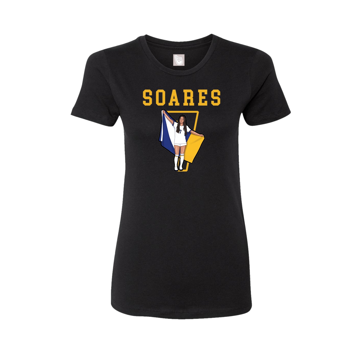 Fitted Women's Tee — Shirsey in Black