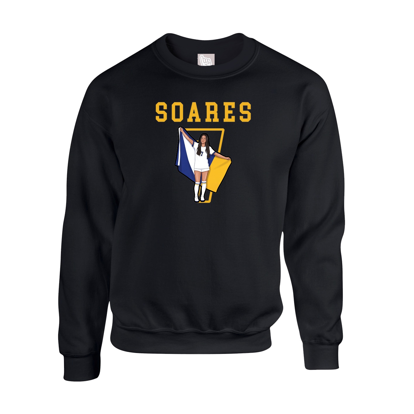 Fleece Crew — Shirsey in Black