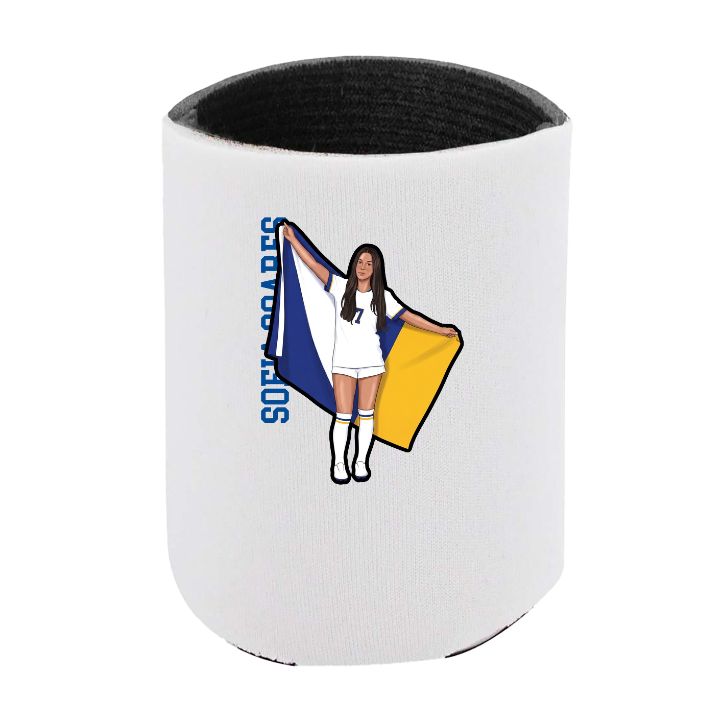 Can Holder — Name Vertical in White