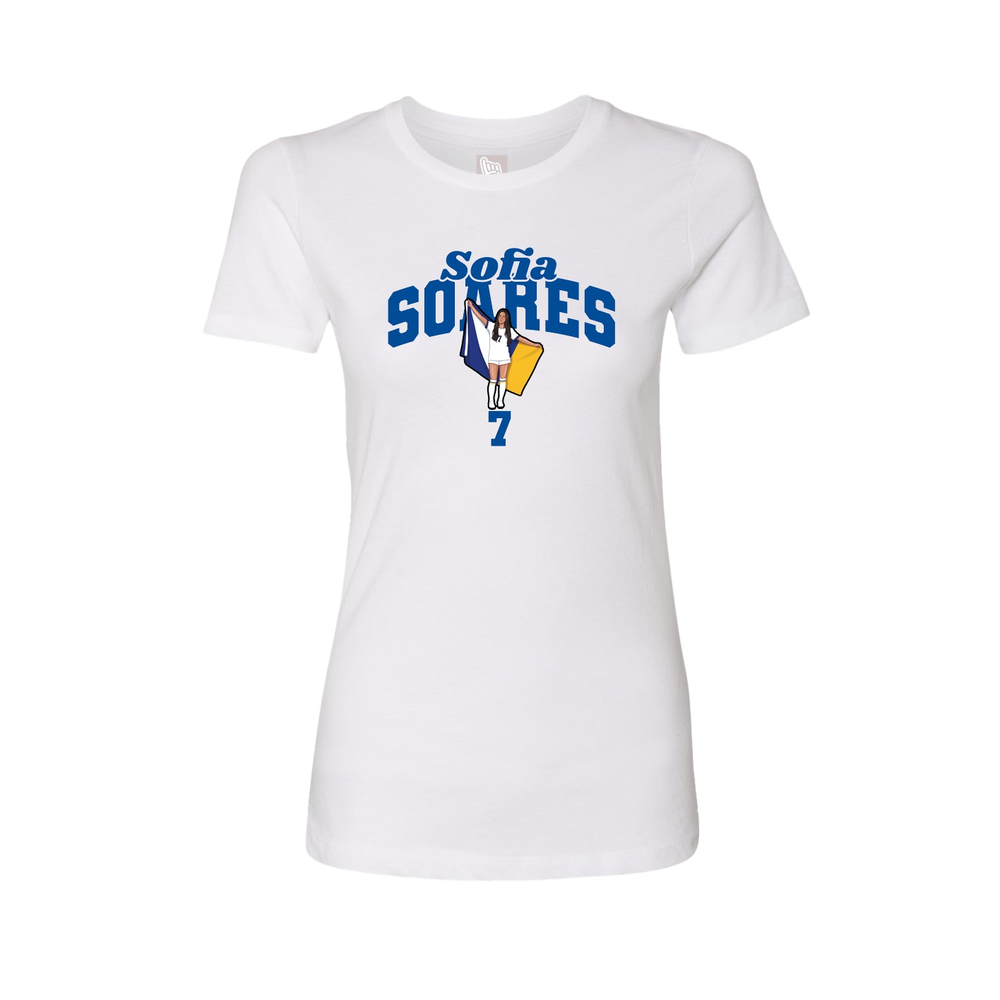 Womens Tee — Signature Arch in White