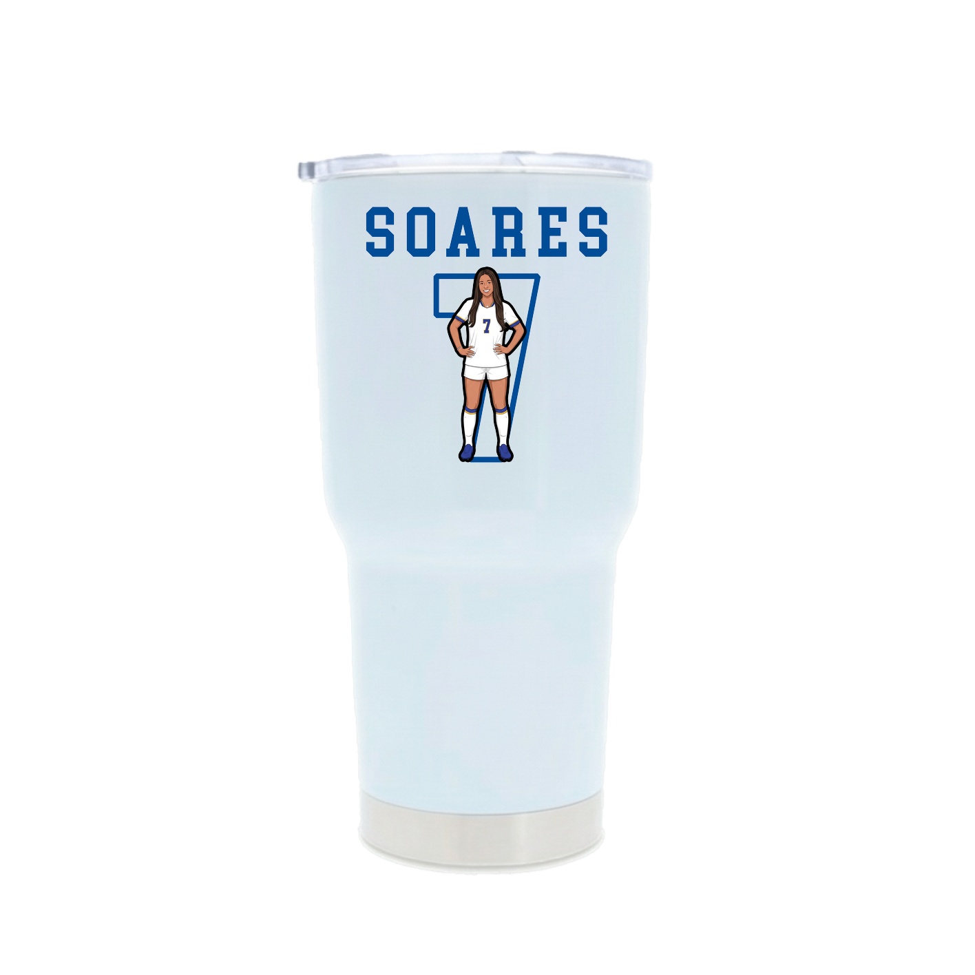 30oz Stainless Steel Tumbler — Shirsey in White