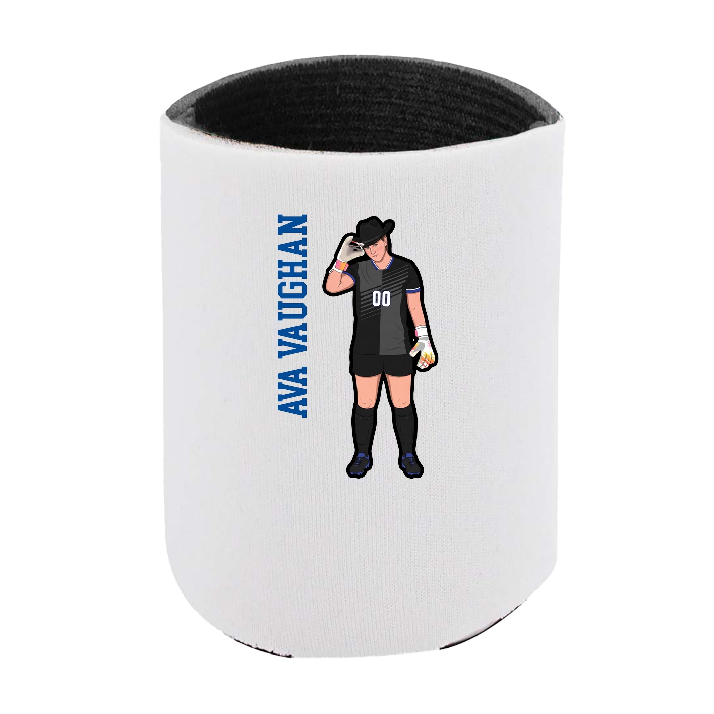 Can Holder — Name Vertical in White
