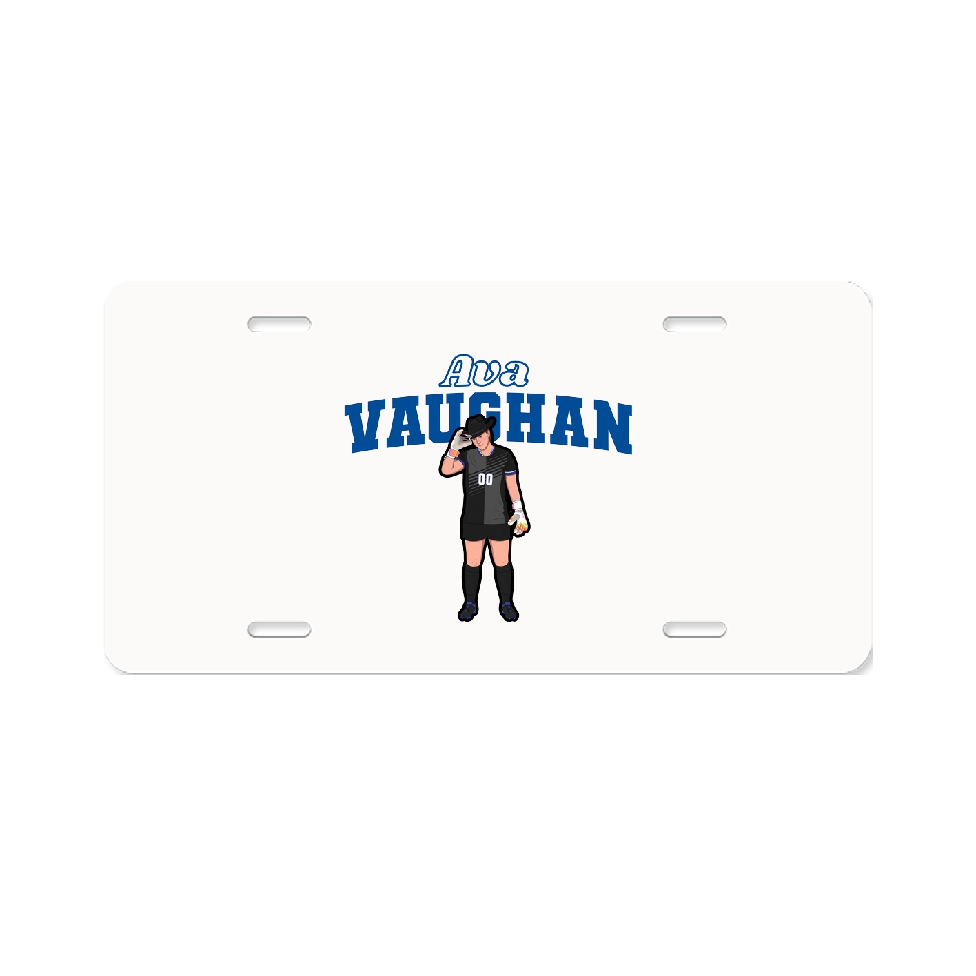 License Plate — Name Arch in Classic
