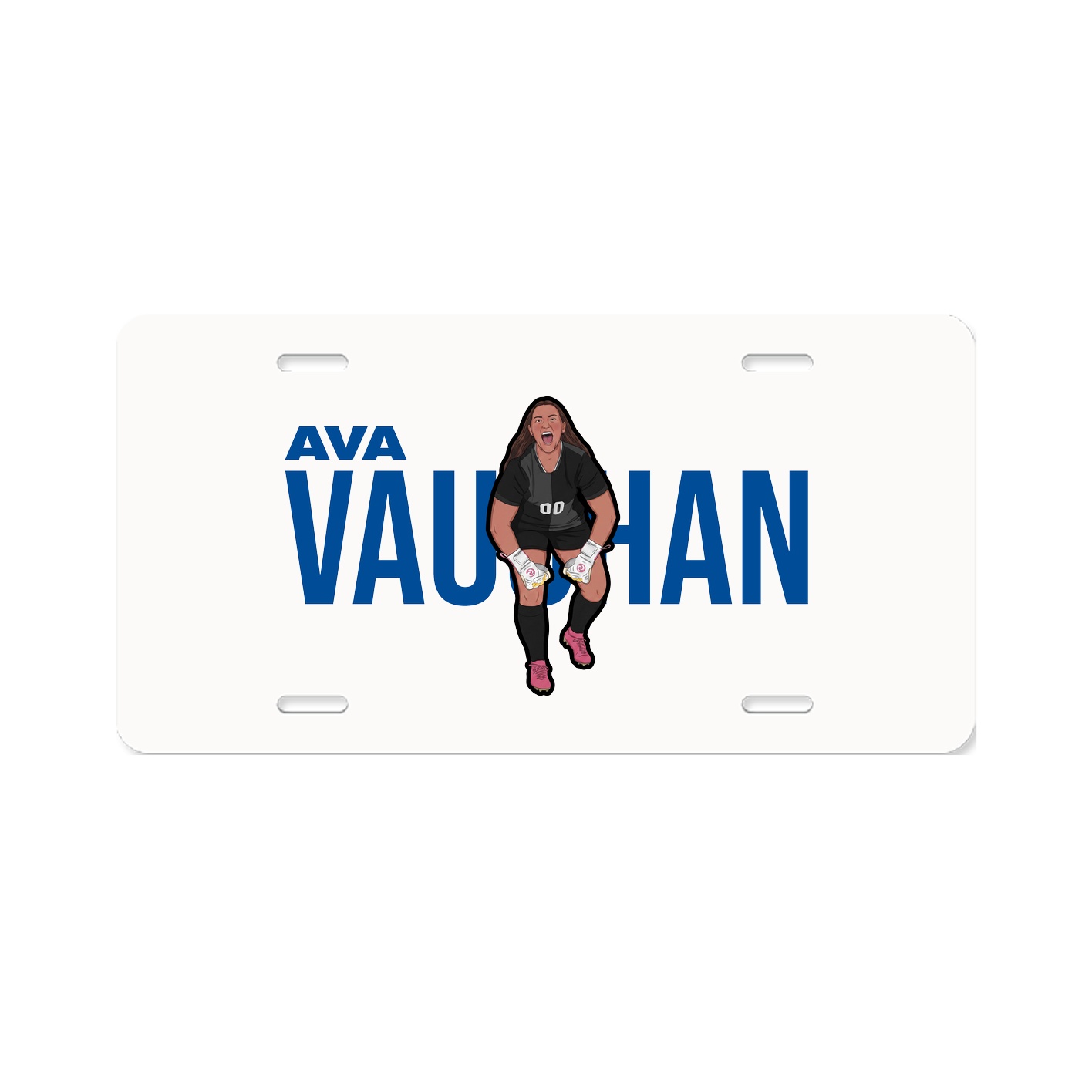 License Plate — Player Name in Classic