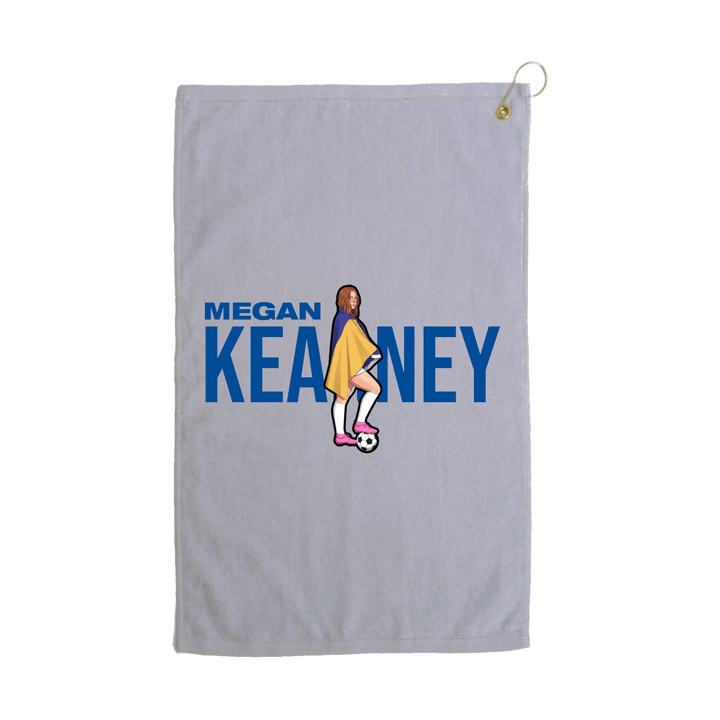 Golf Towel — Player Name in Grey