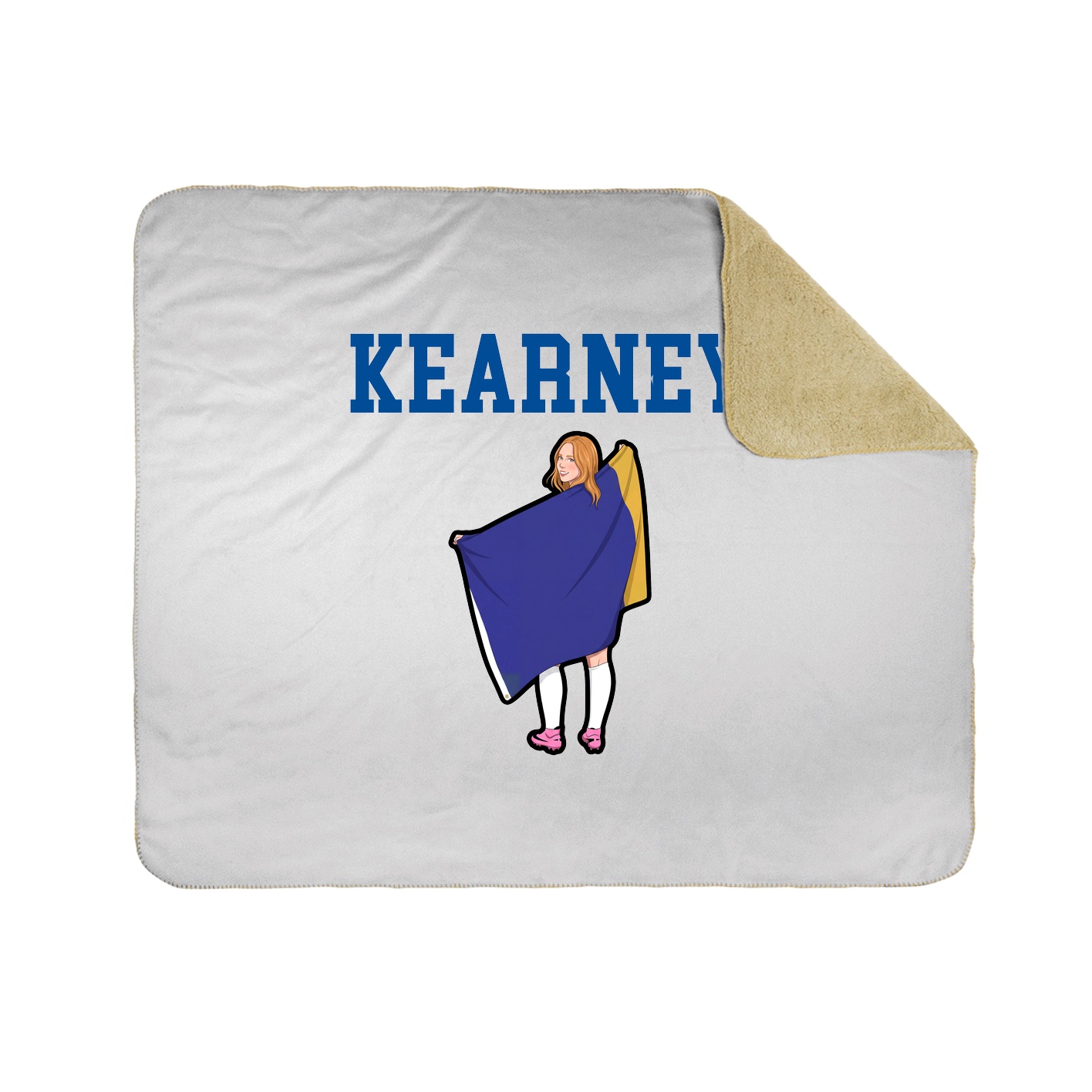 Throw Blanket — Shirsey in White