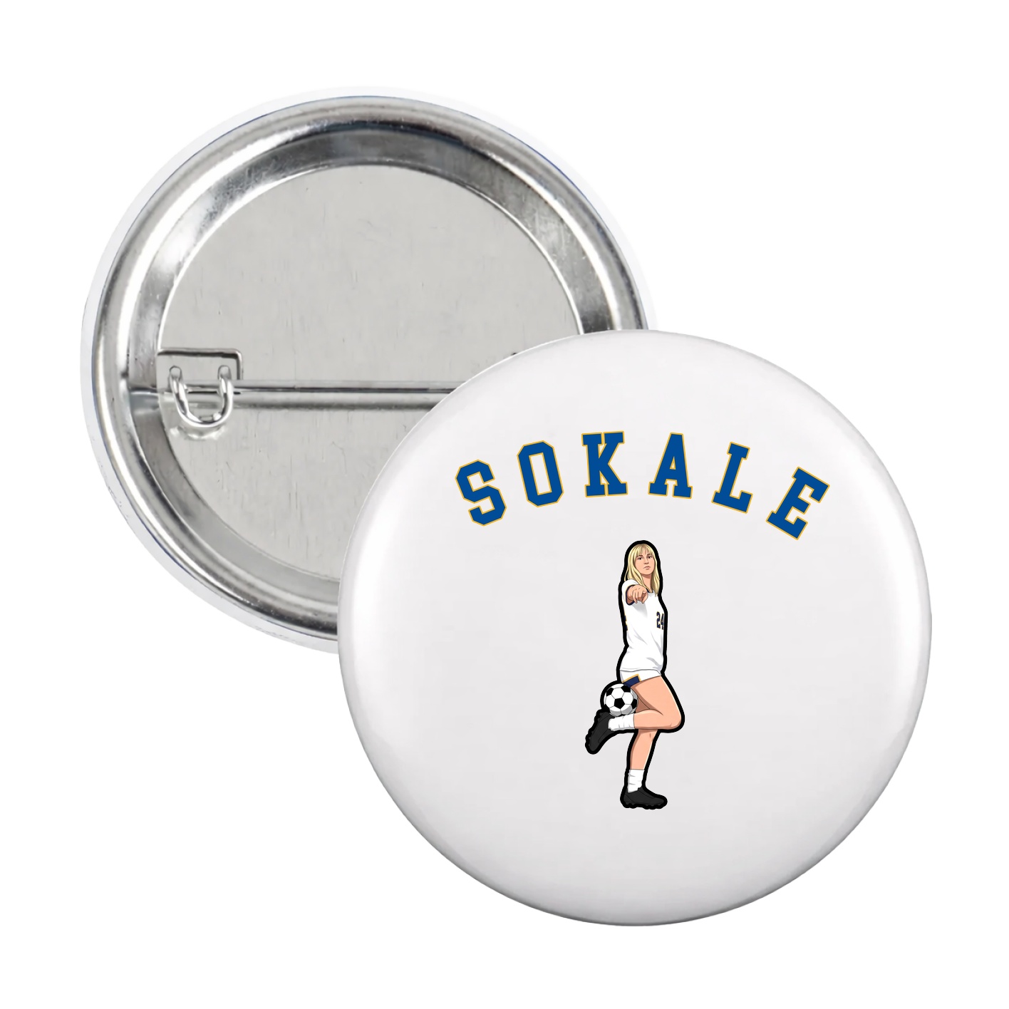 Game Day Button — Shirsey Arch in White
