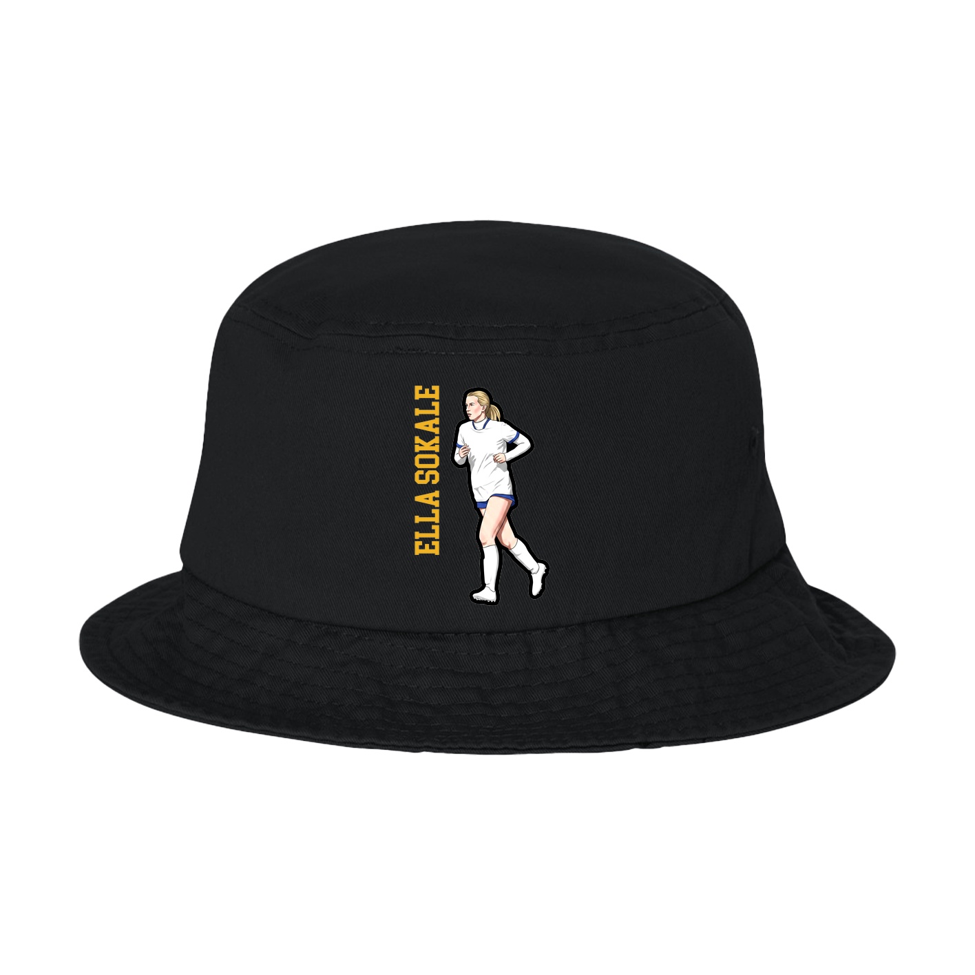 Bucket Cap — Name Vertical in Black
