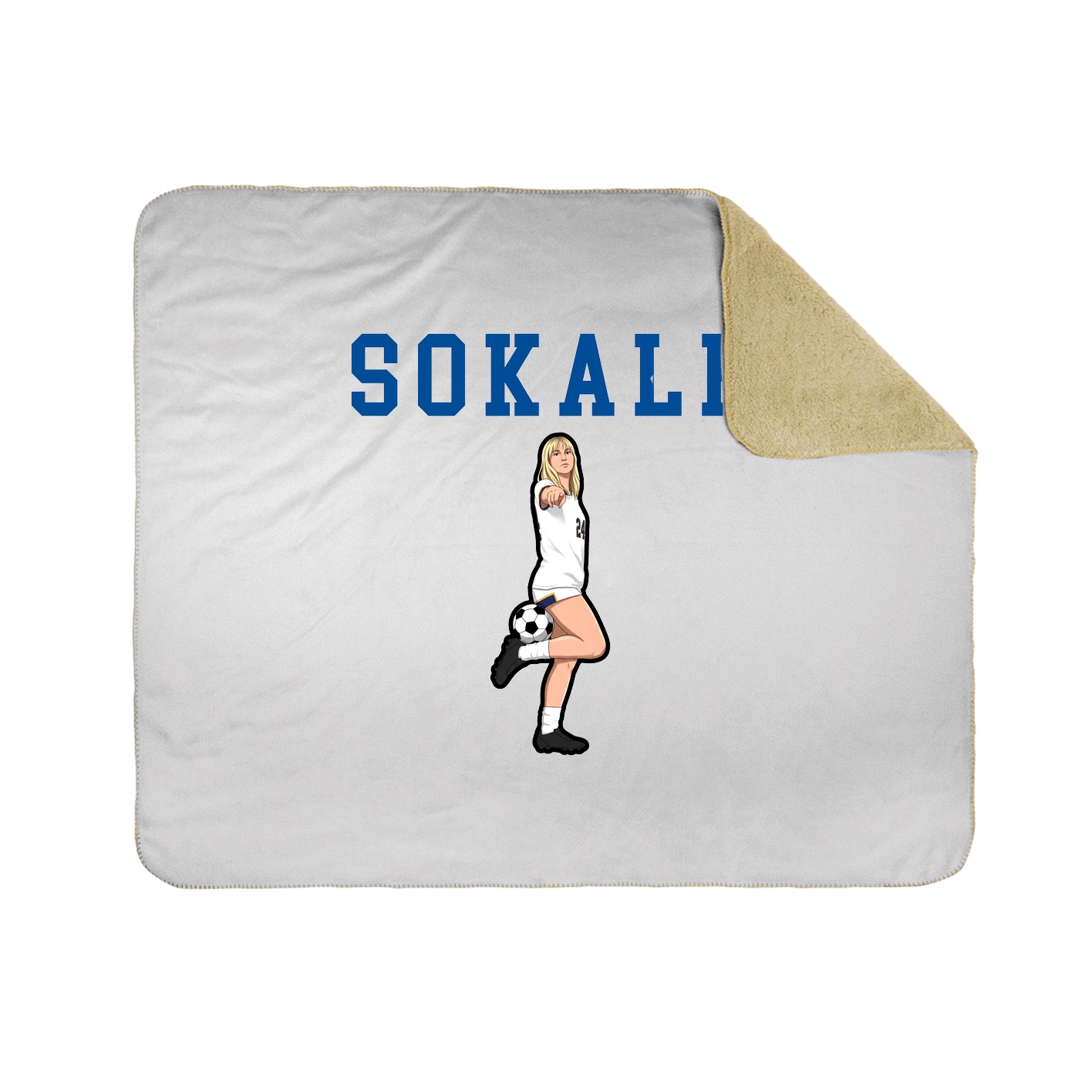 Throw Blanket — Shirsey in White