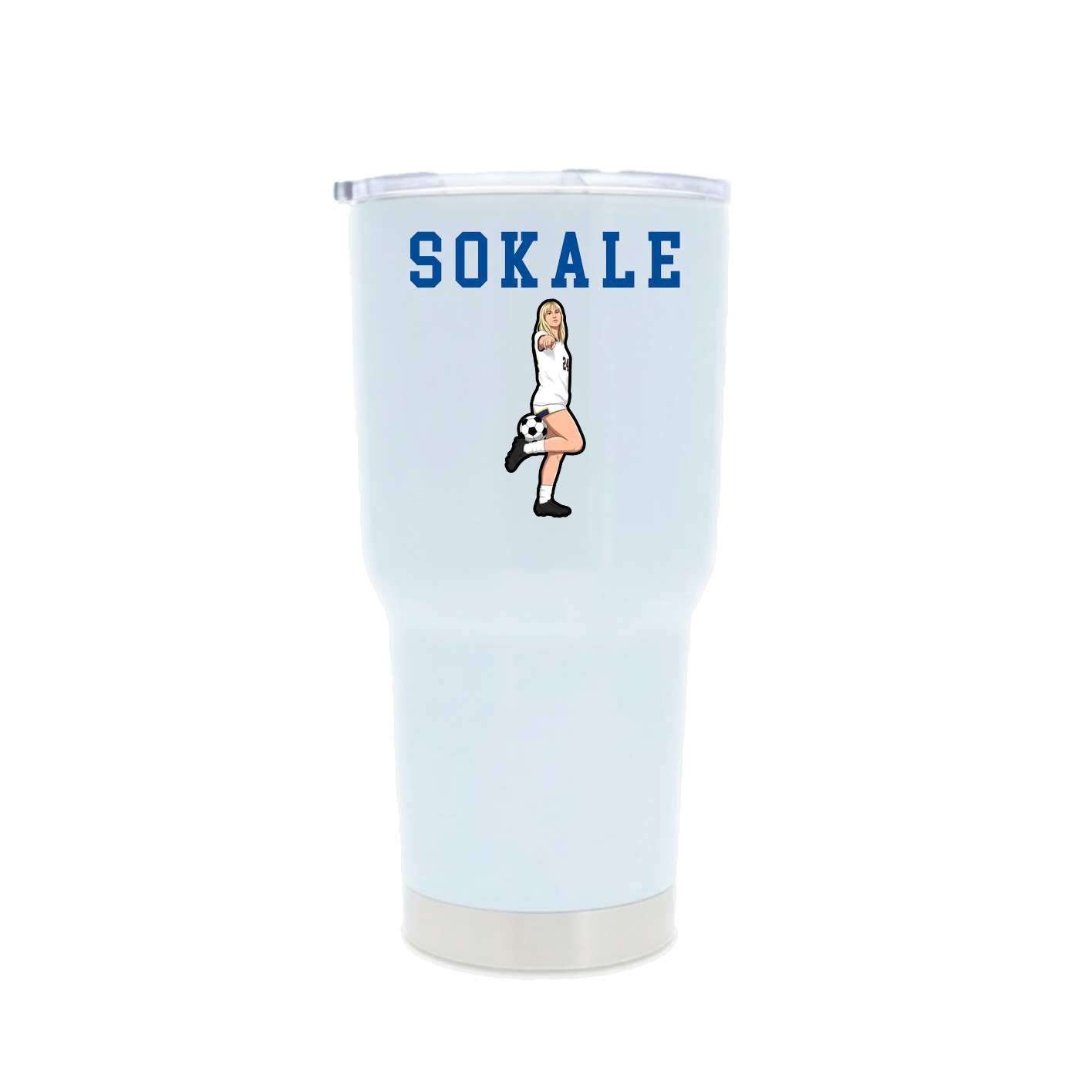 30oz Stainless Steel Tumbler — Shirsey in White