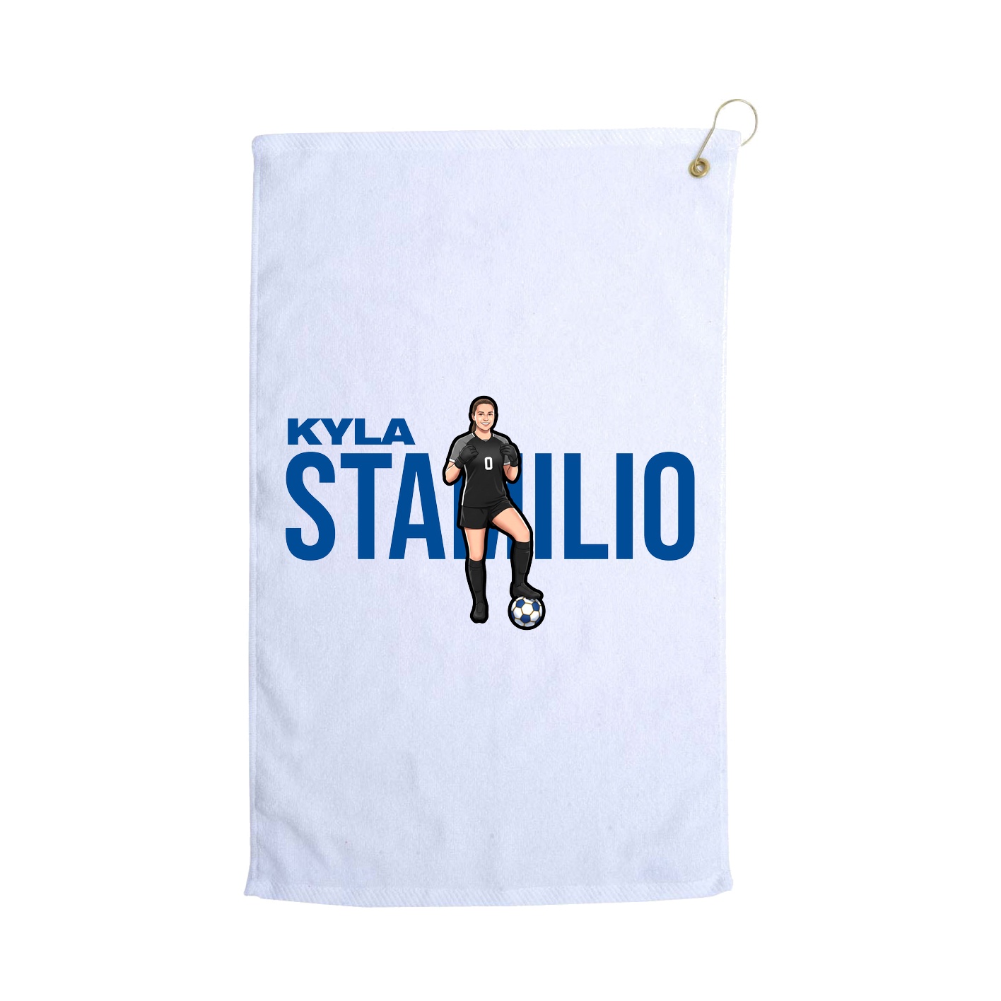 Golf Towel — Player Name in White