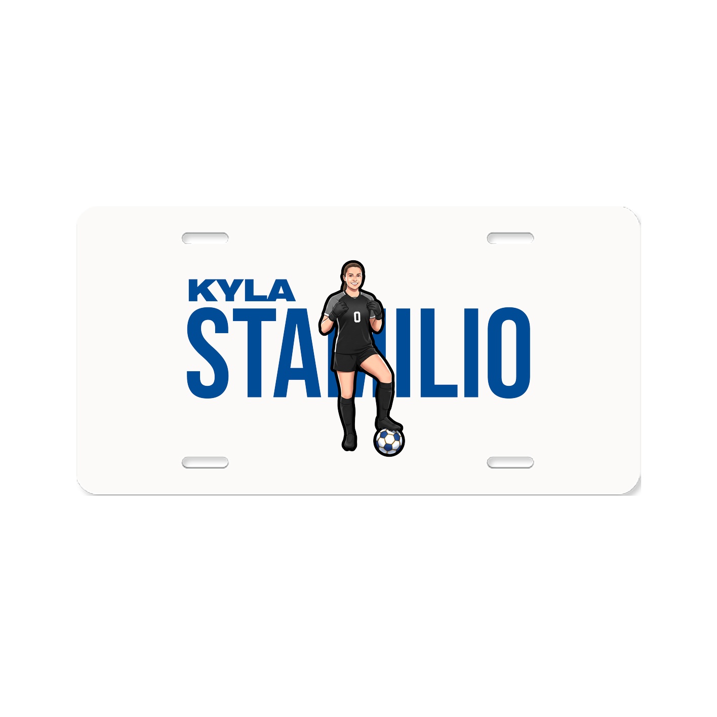 License Plate — Player Name in Classic