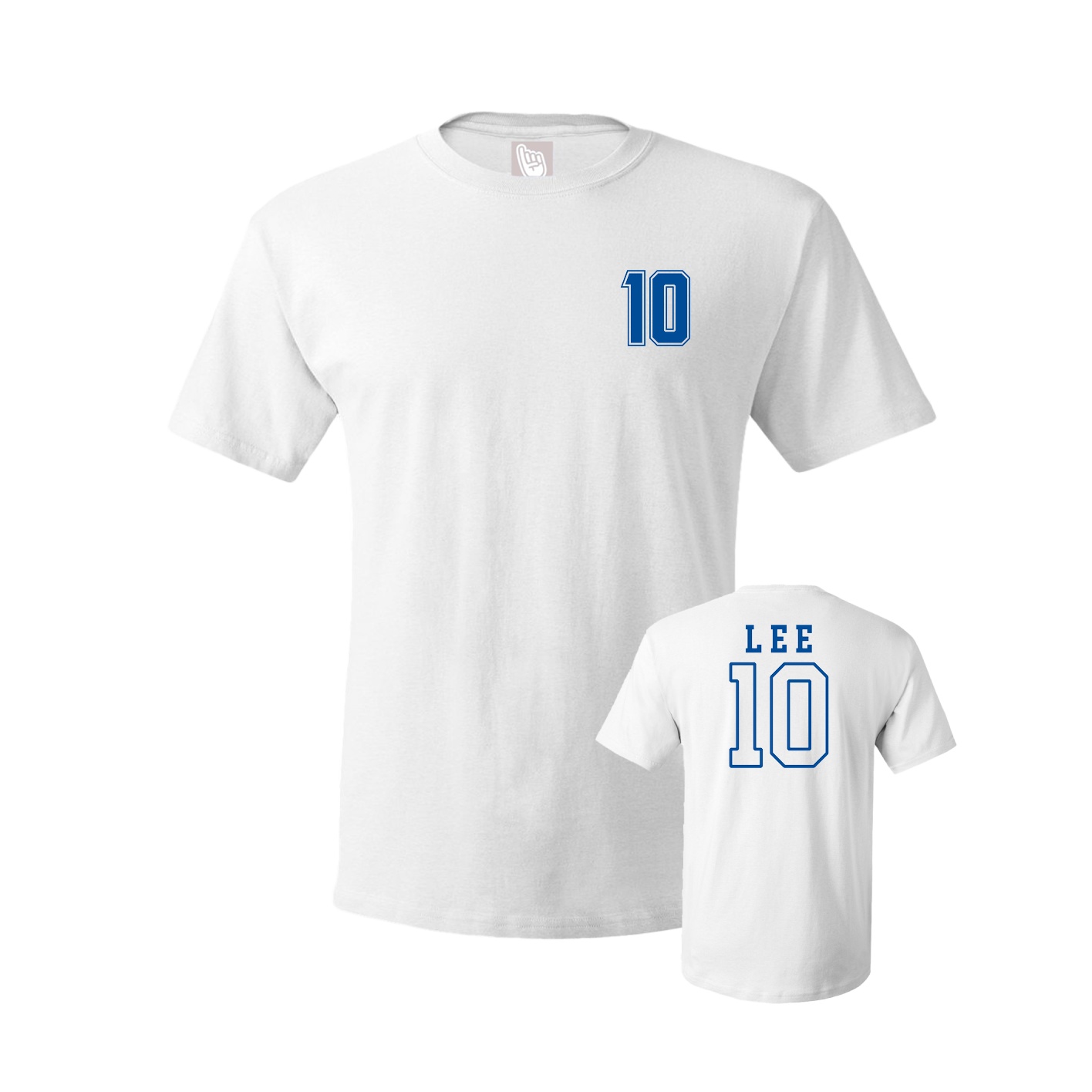 Youth Tee — Chest Back in White