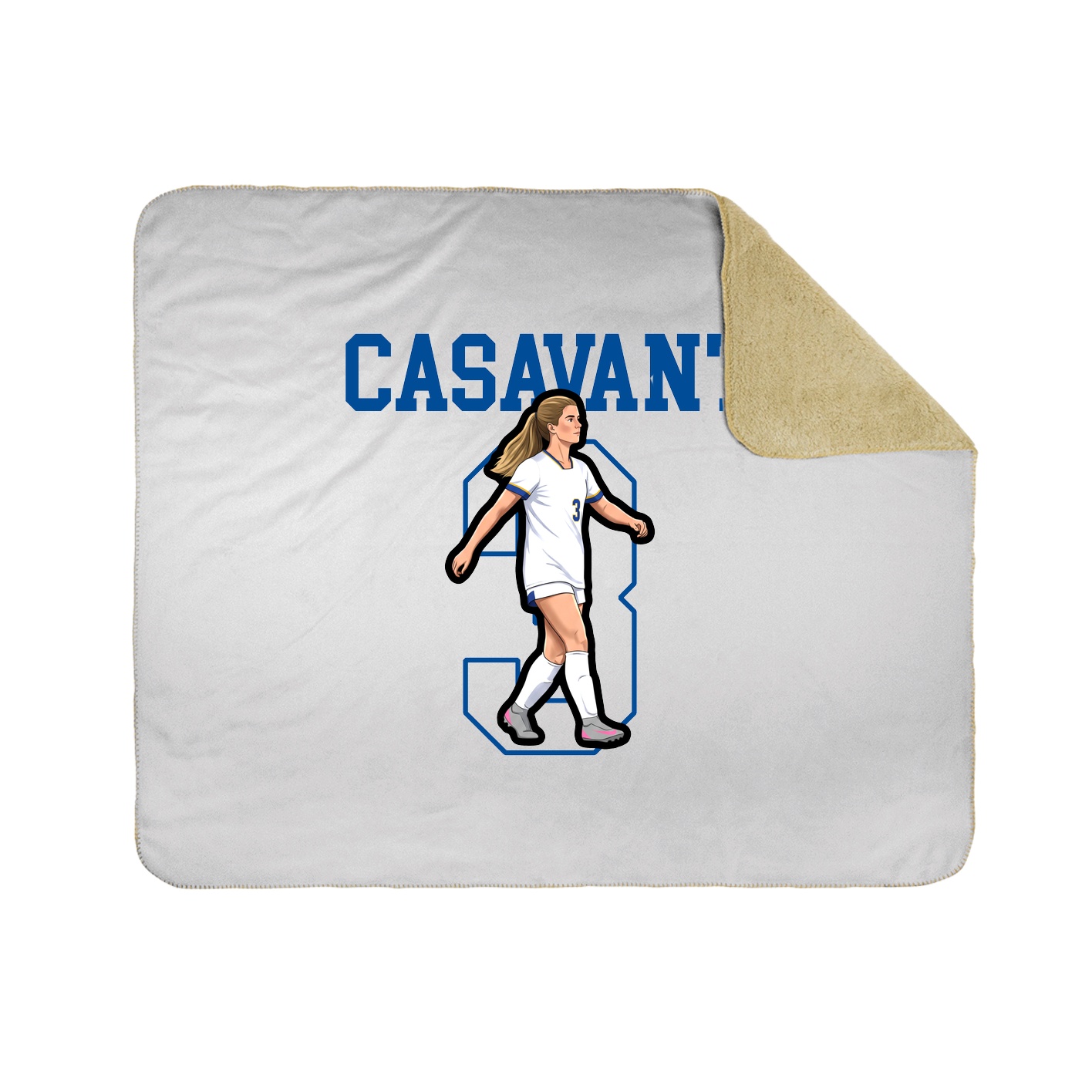 Throw Blanket — Shirsey in White