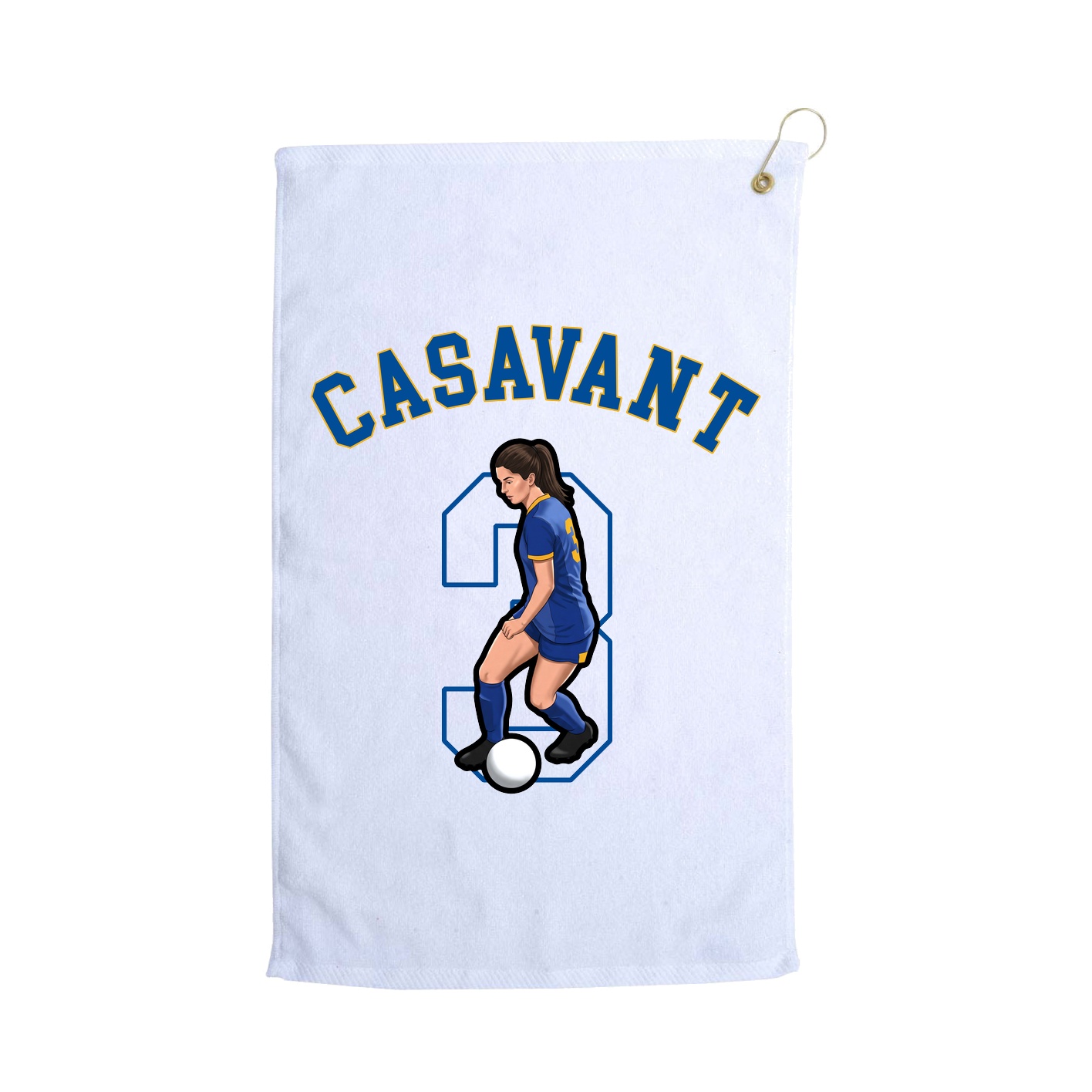 Golf Towel — Shirsey Arch in White