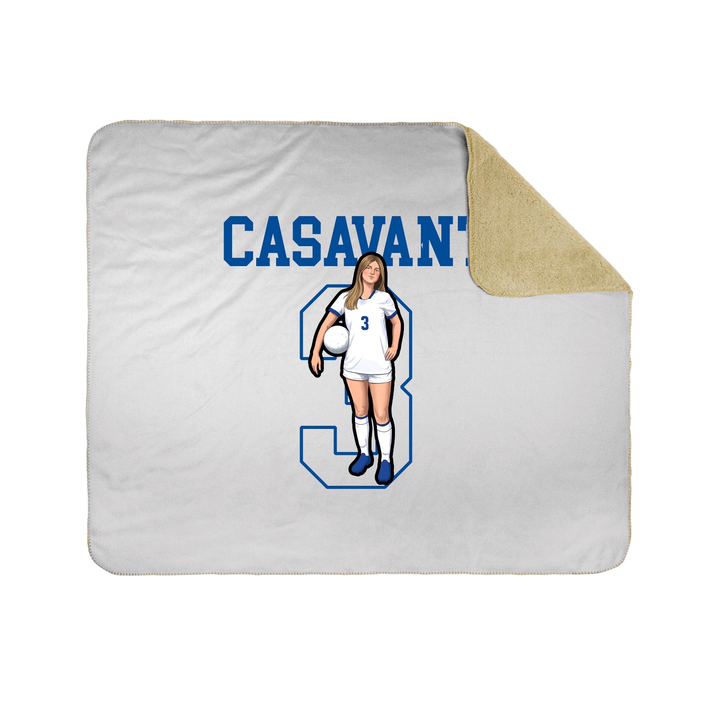 Throw Blanket — Shirsey in White