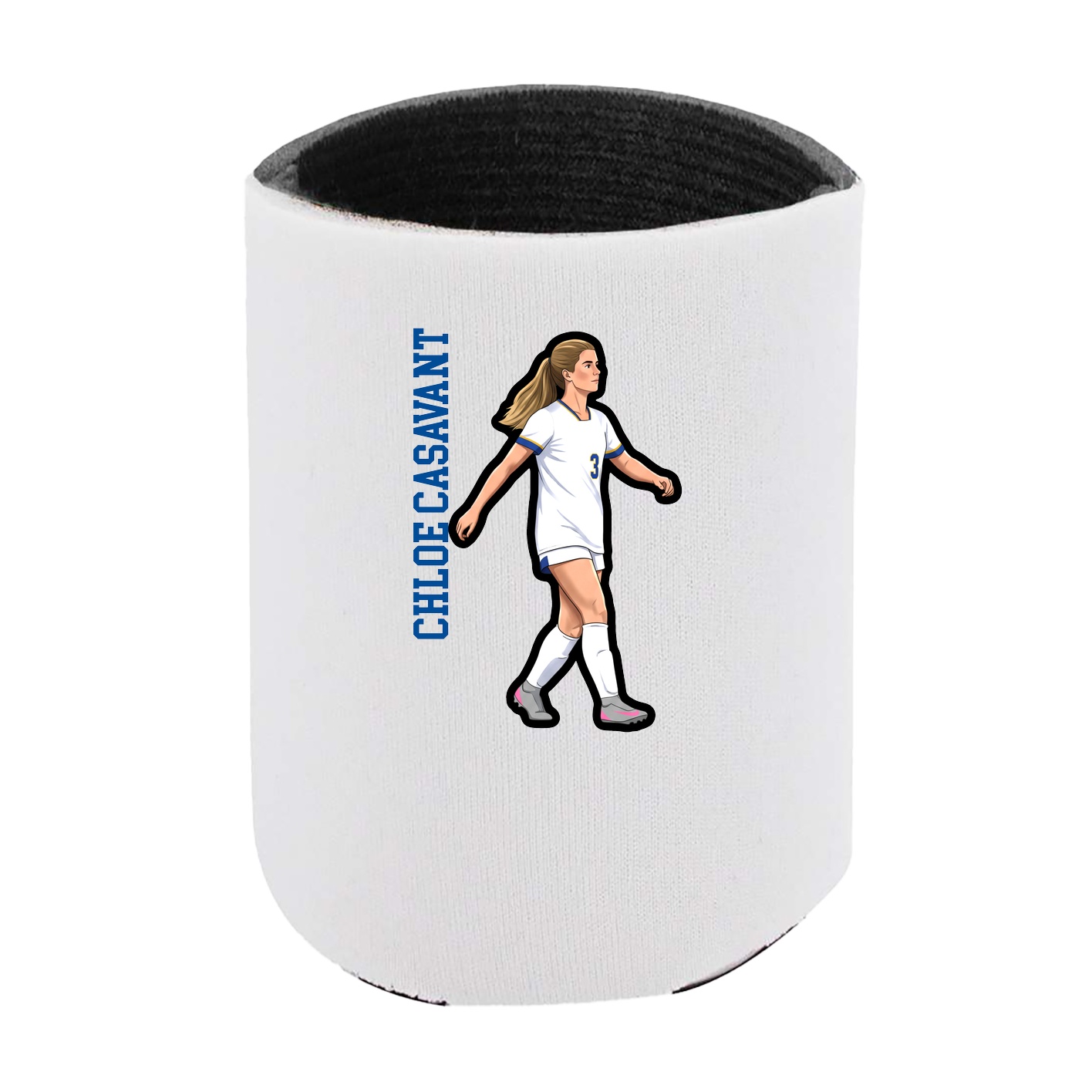 Can Holder — Name Vertical in White